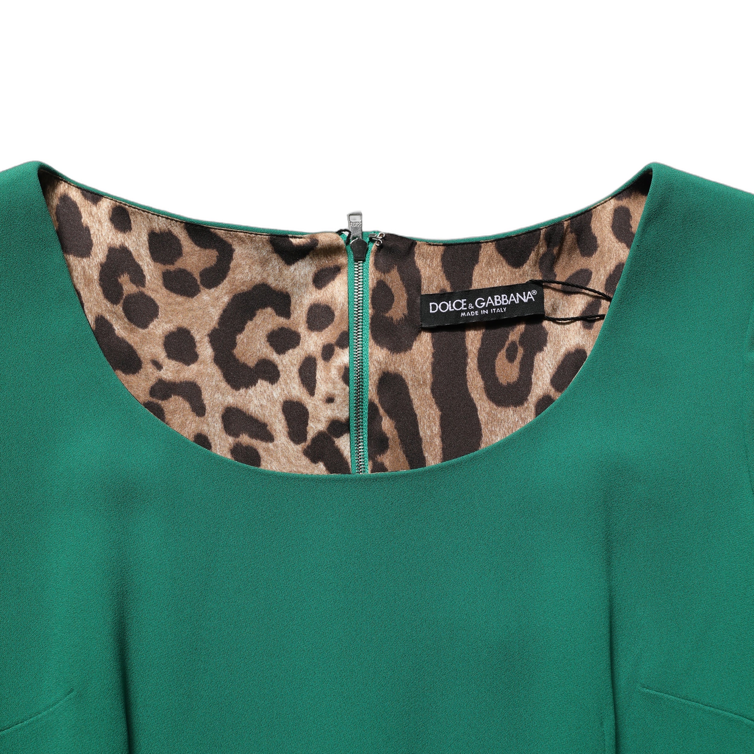 Dolce & Gabbana Green Pencil Sheath Midi Dress - Italian Luxury