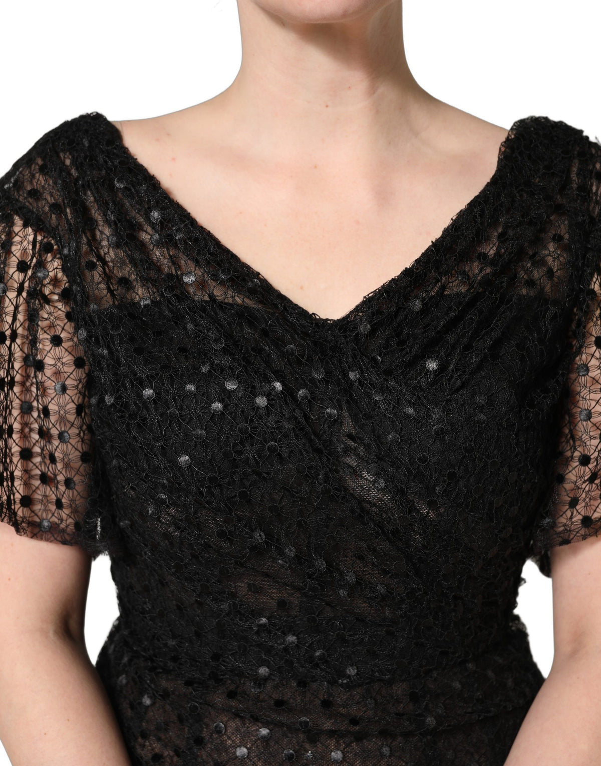Dolce & Gabbana Black Sequinned Mermaid Evening Gown Couture