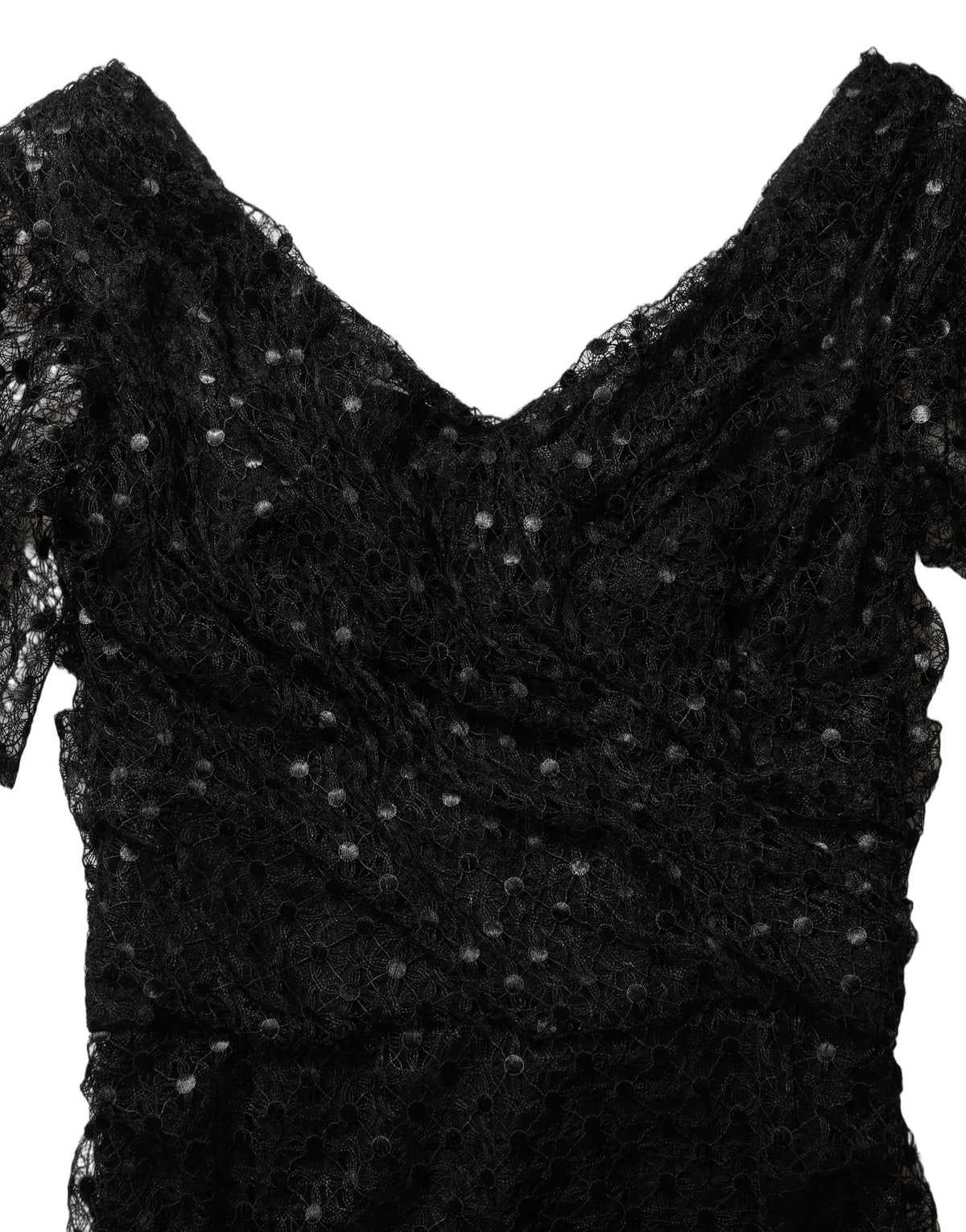 Dolce & Gabbana Black Sequinned Mermaid Evening Gown Couture