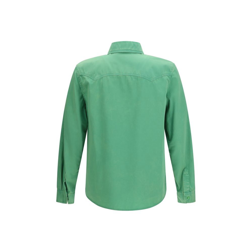 Versace Bicolor Cotton Shortsleeve Shirt - Timeless Luxury Elegance