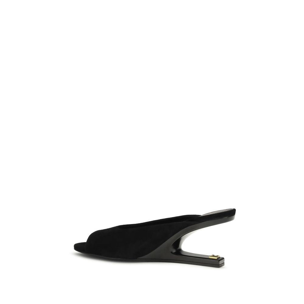 Balmain Black Calf Leather Bos Taurus Mules - Luxury Footwear