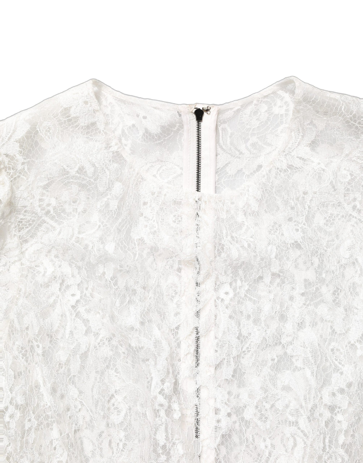 Dolce & Gabbana Sheath Dress - Exquisite White Lace Elegance