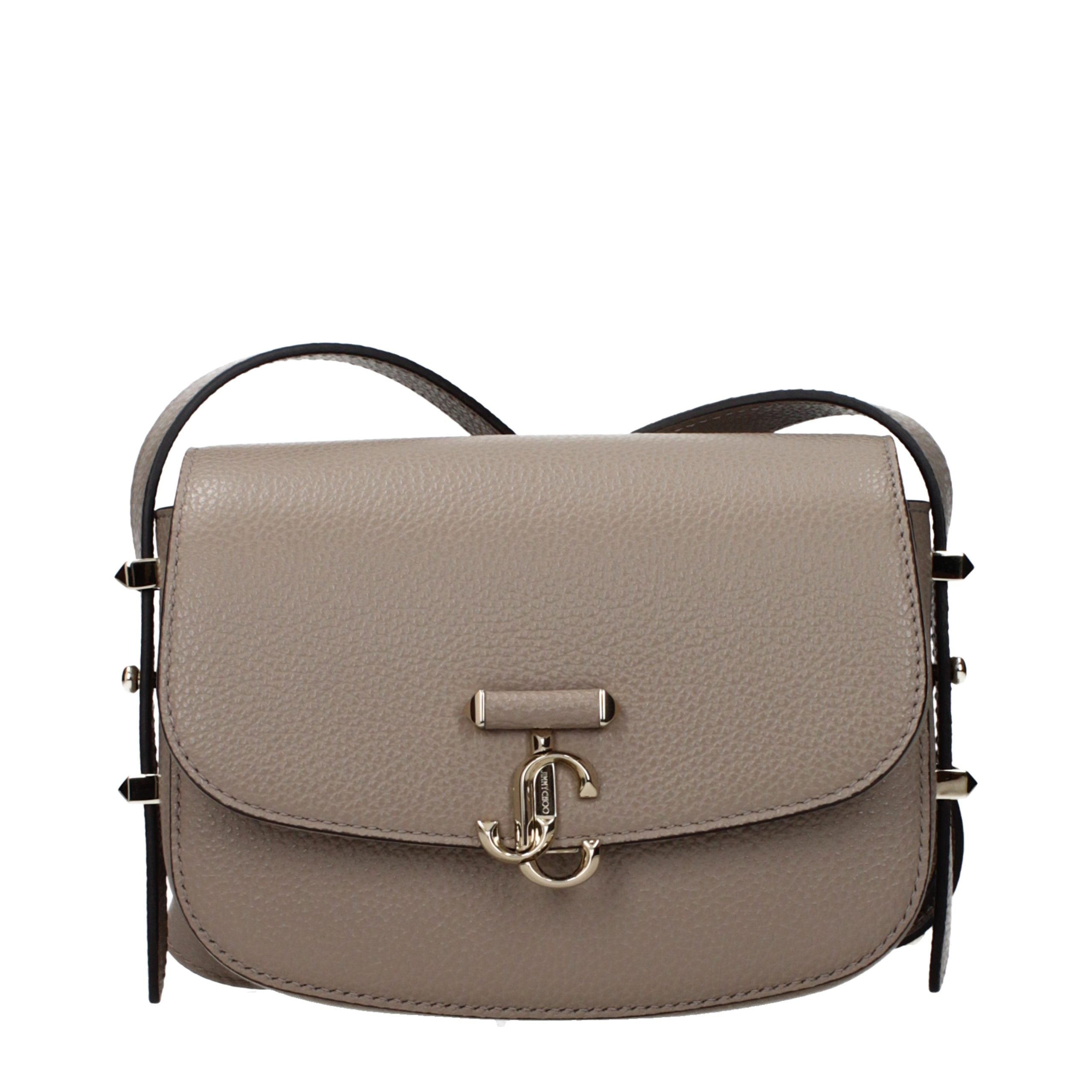 Discover the exquisite Jimmy Choo Gray Leather Crossbody Bag, a symbol of artisanal luxury and sophisticated design, perfect for elevating any ensemble.