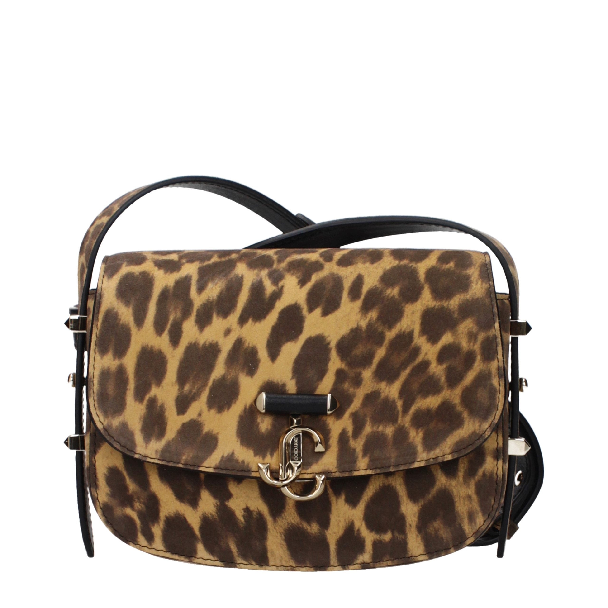 Experience the allure of the Jimmy Choo Brown Leather Crossbody Bag, where sumptuous suede meets exquisite craftsmanship, embodying timeless luxury for the discerning individual.