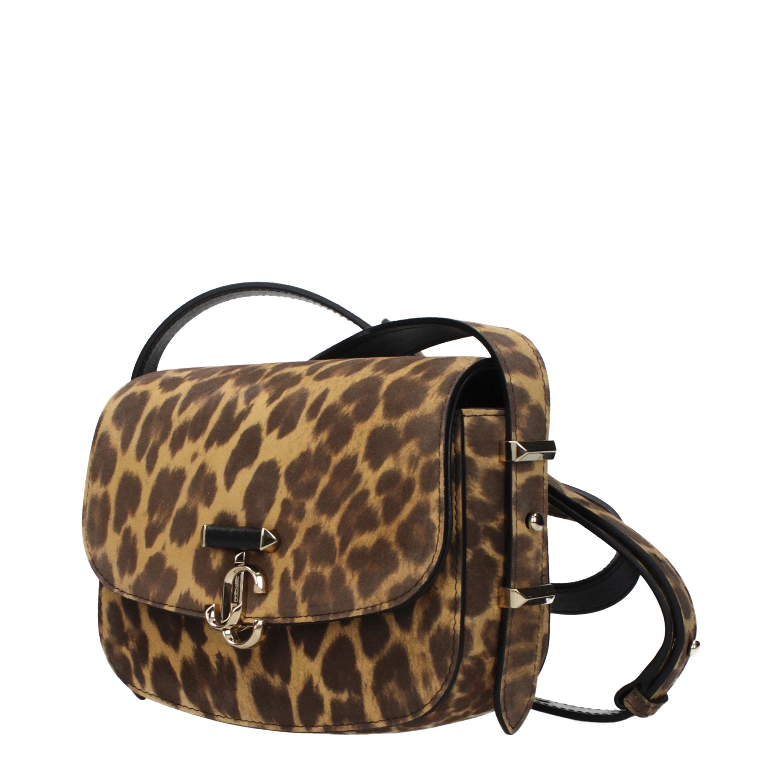 Experience the allure of the Jimmy Choo Brown Leather Crossbody Bag, a timeless blend of sumptuous suede and elegant design, perfect for the discerning individual.