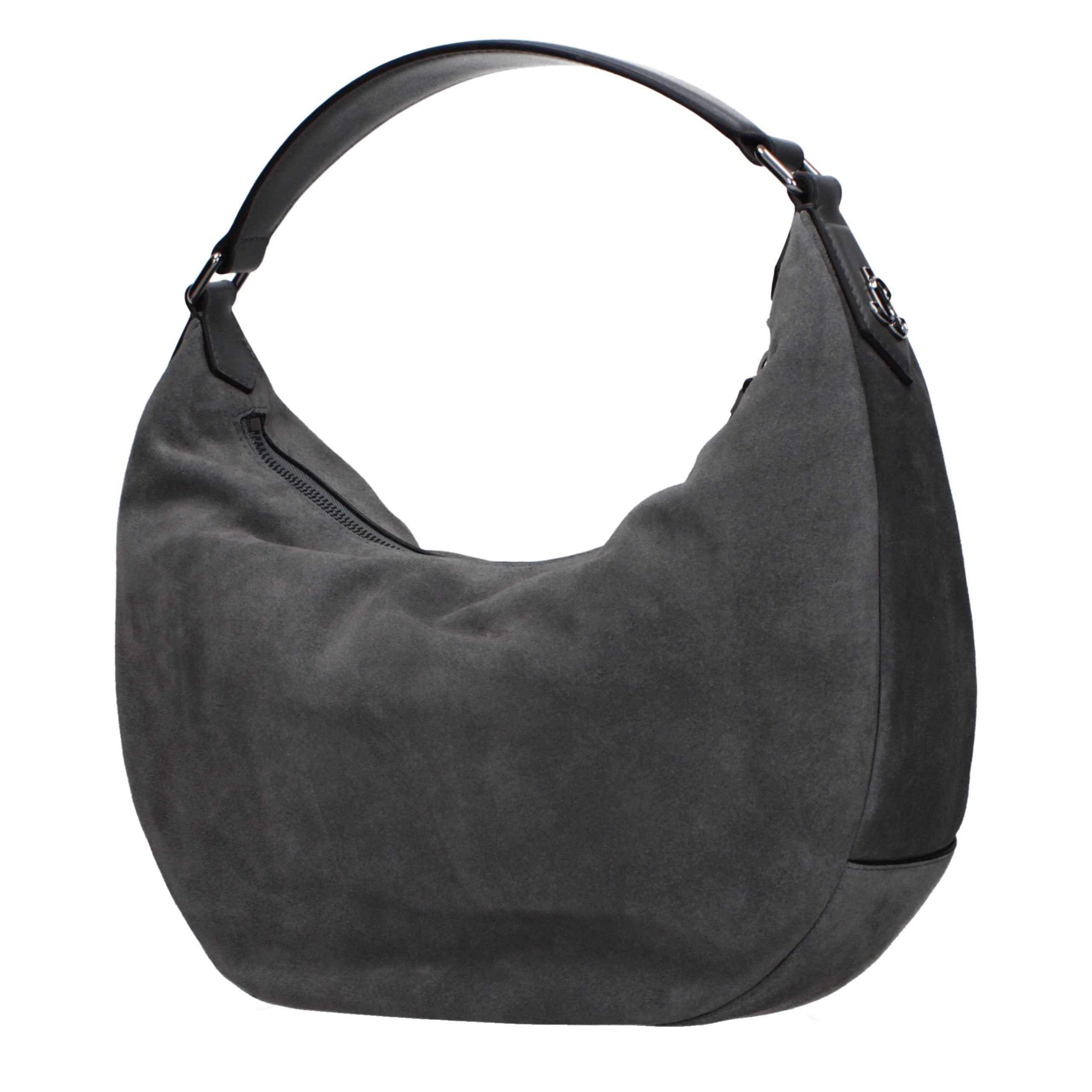 Discover the exquisite Jimmy Choo Gray Leather Shoulder Bag, a symbol of artisanal luxury and sophisticated design, perfect for elevating any occasion.