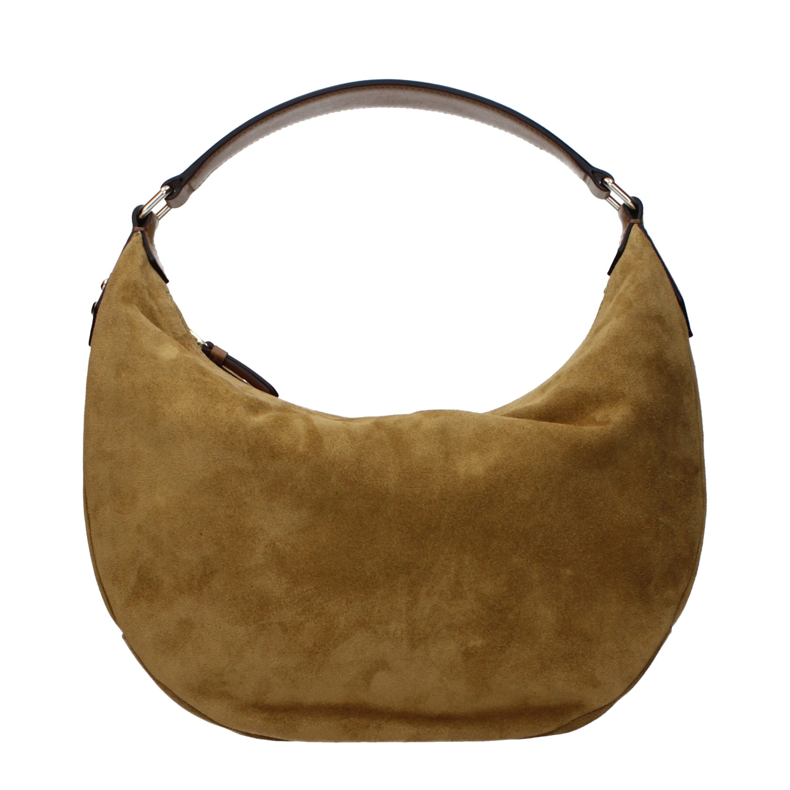 Indulge in the exquisite Jimmy Choo Brown Leather Shoulder Bag, a timeless piece of luxury crafted from sumptuous suede, embodying sophistication for every occasion.