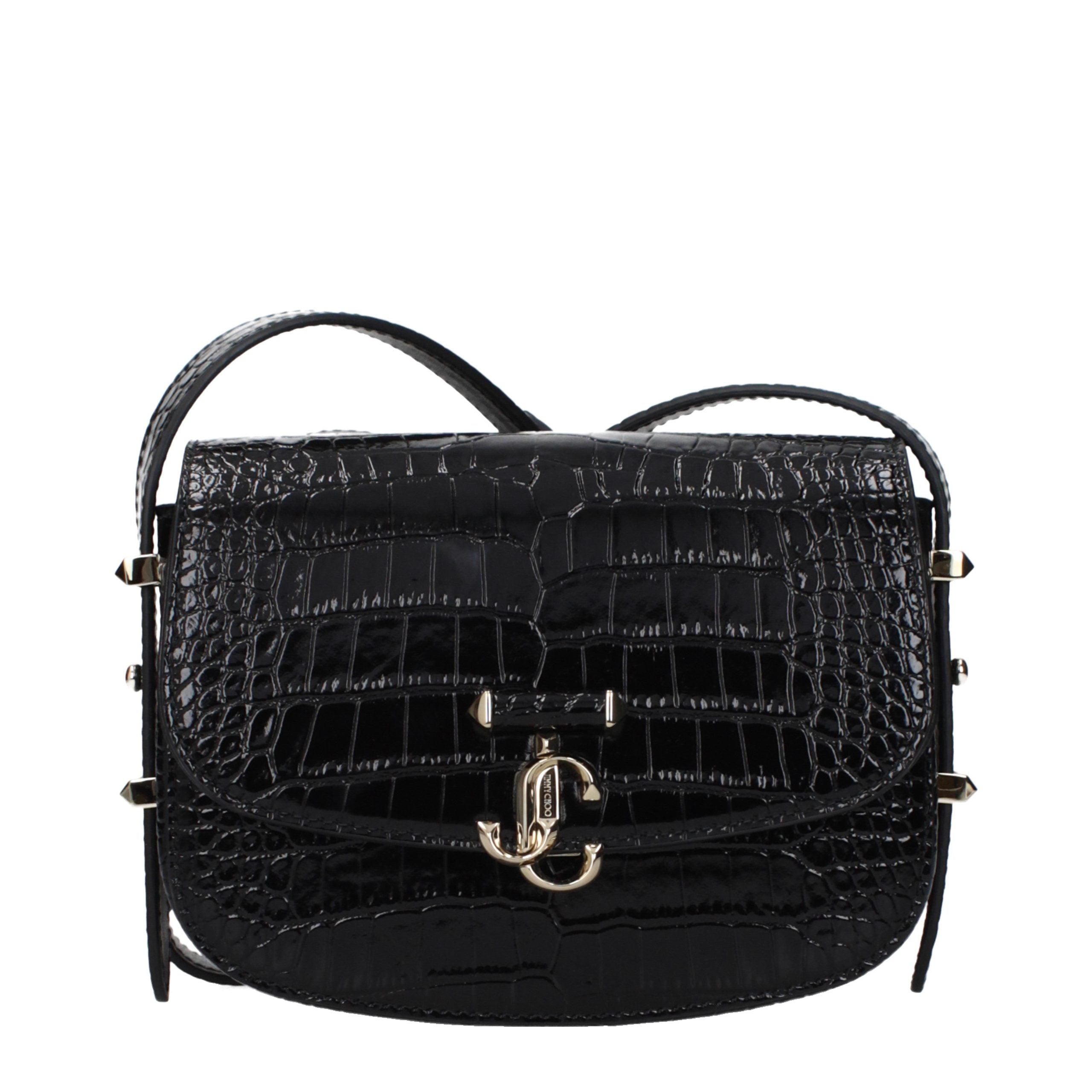 Discover the Jimmy Choo Black Leather Crossbody Bag, a timeless embodiment of luxury and sophistication, perfect for elevating any ensemble with effortless elegance.