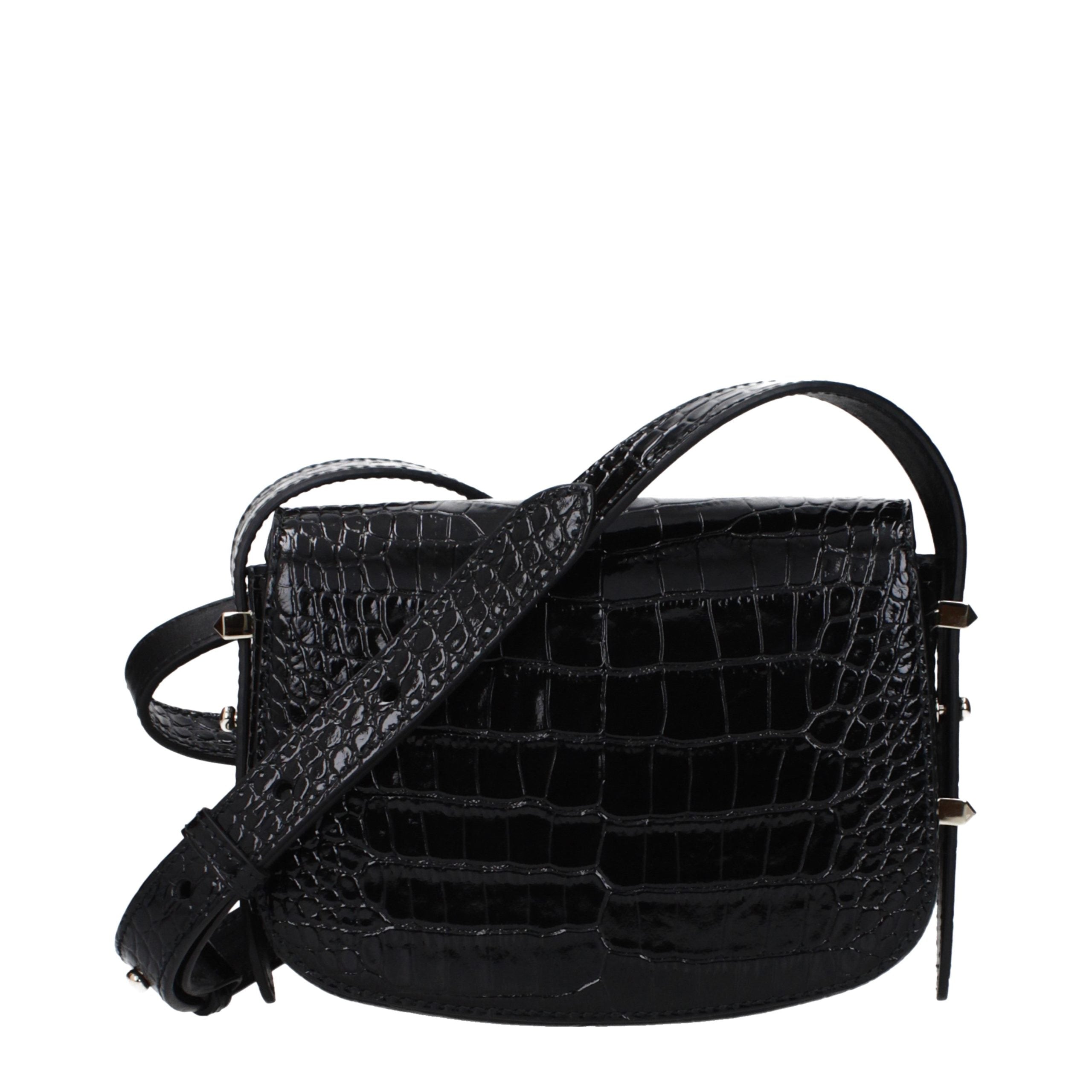 Indulge in the exquisite craftsmanship of the Jimmy Choo Black Leather Crossbody Bag, a timeless accessory that embodies luxury and sophistication for any occasion.