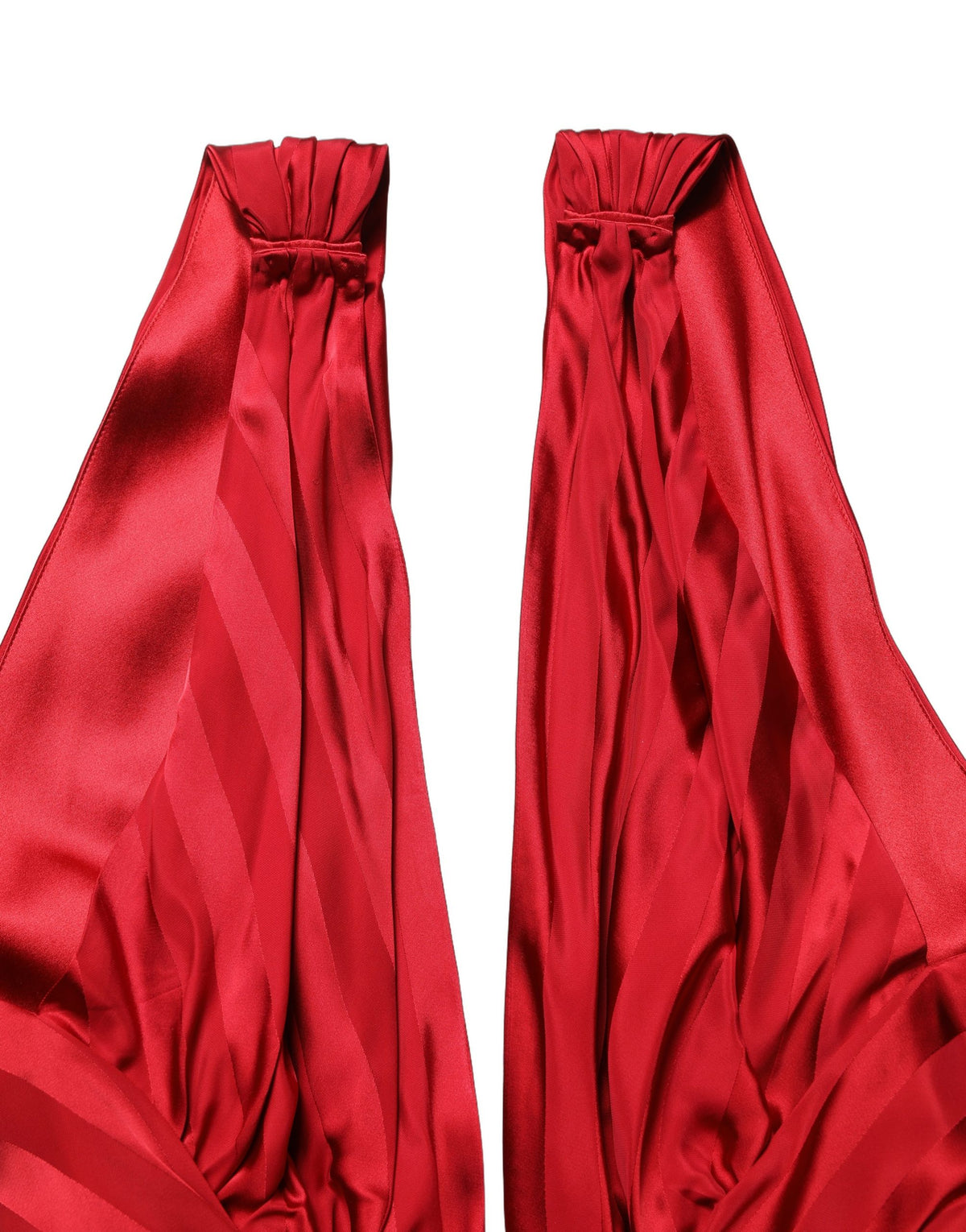 Dolce & Gabbana Red Draped Jumpsuit Dress - Exquisite Luxury Fashion