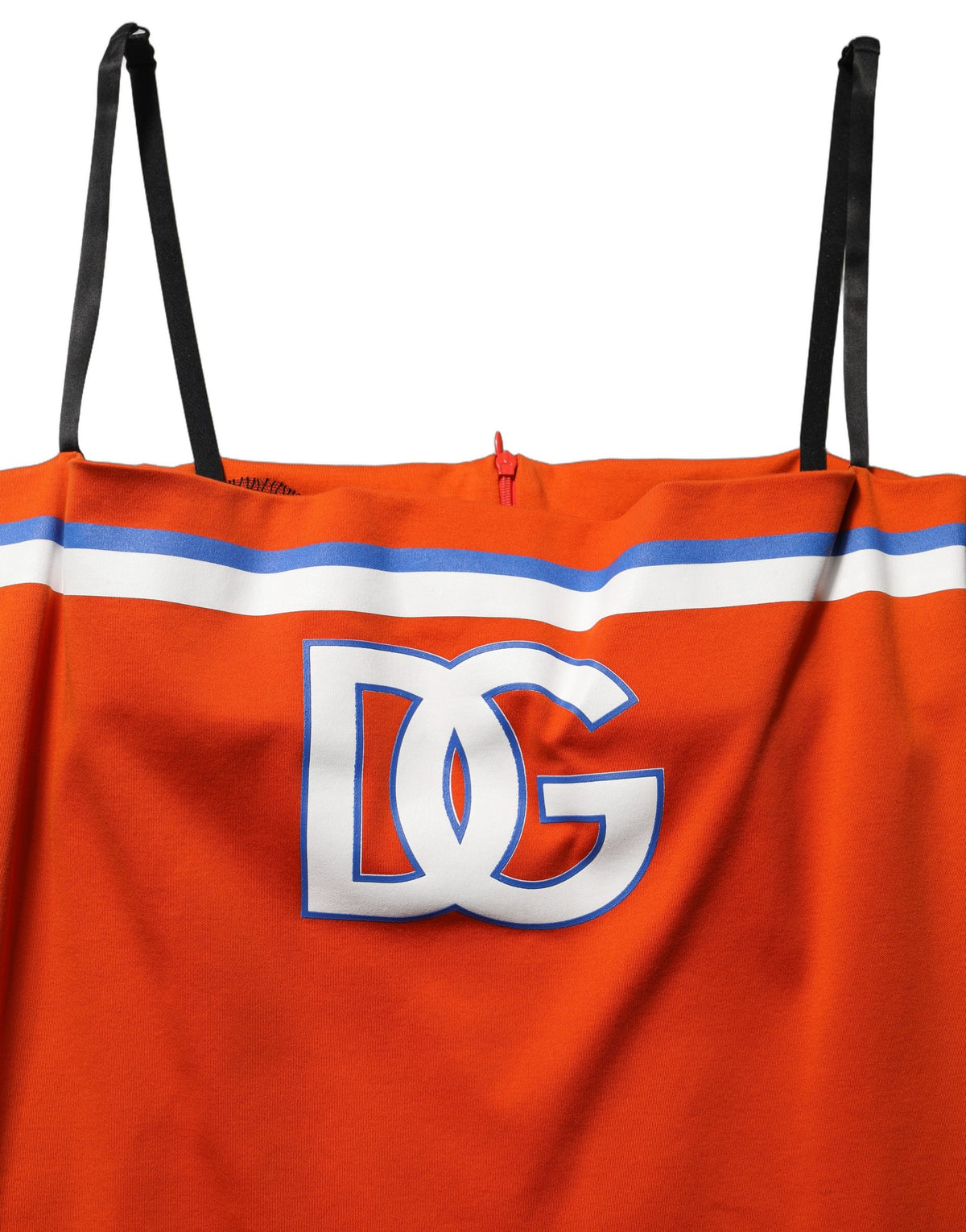 Dolce & Gabbana Orange Cotton Superbowl Mini Dress Couture