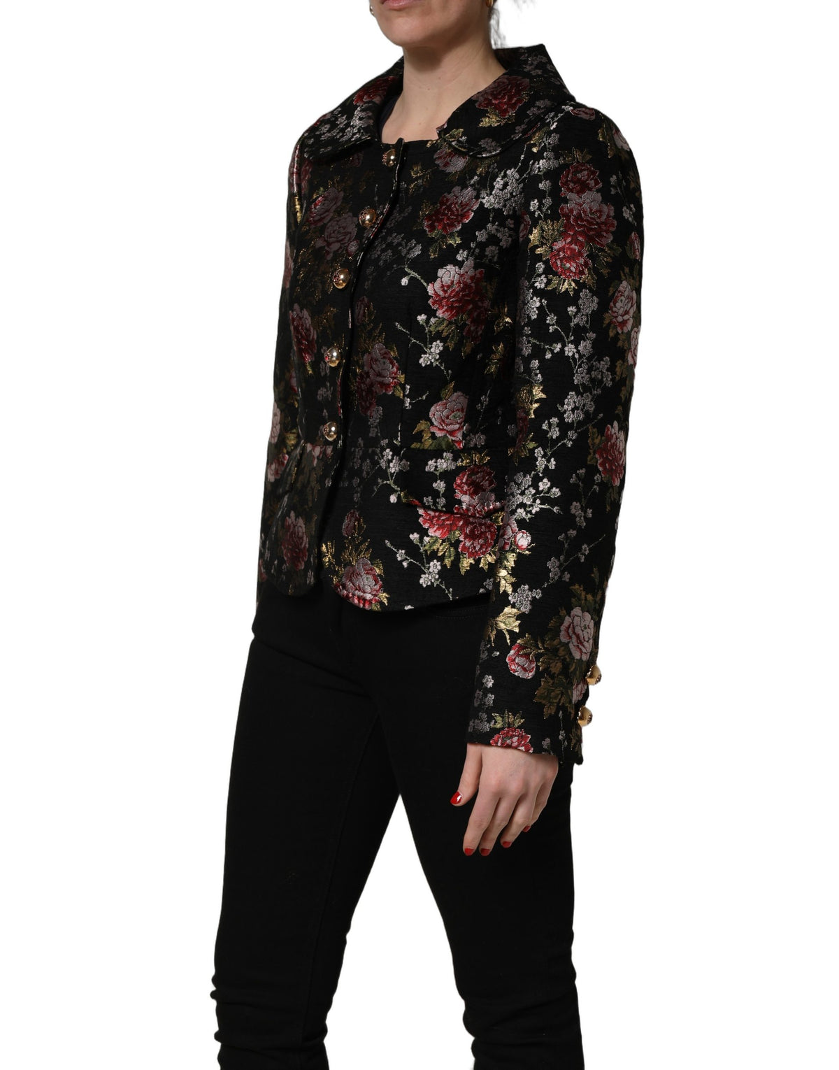 Dolce & Gabbana Floral Brocade Blazer Jacket - Italian Luxury