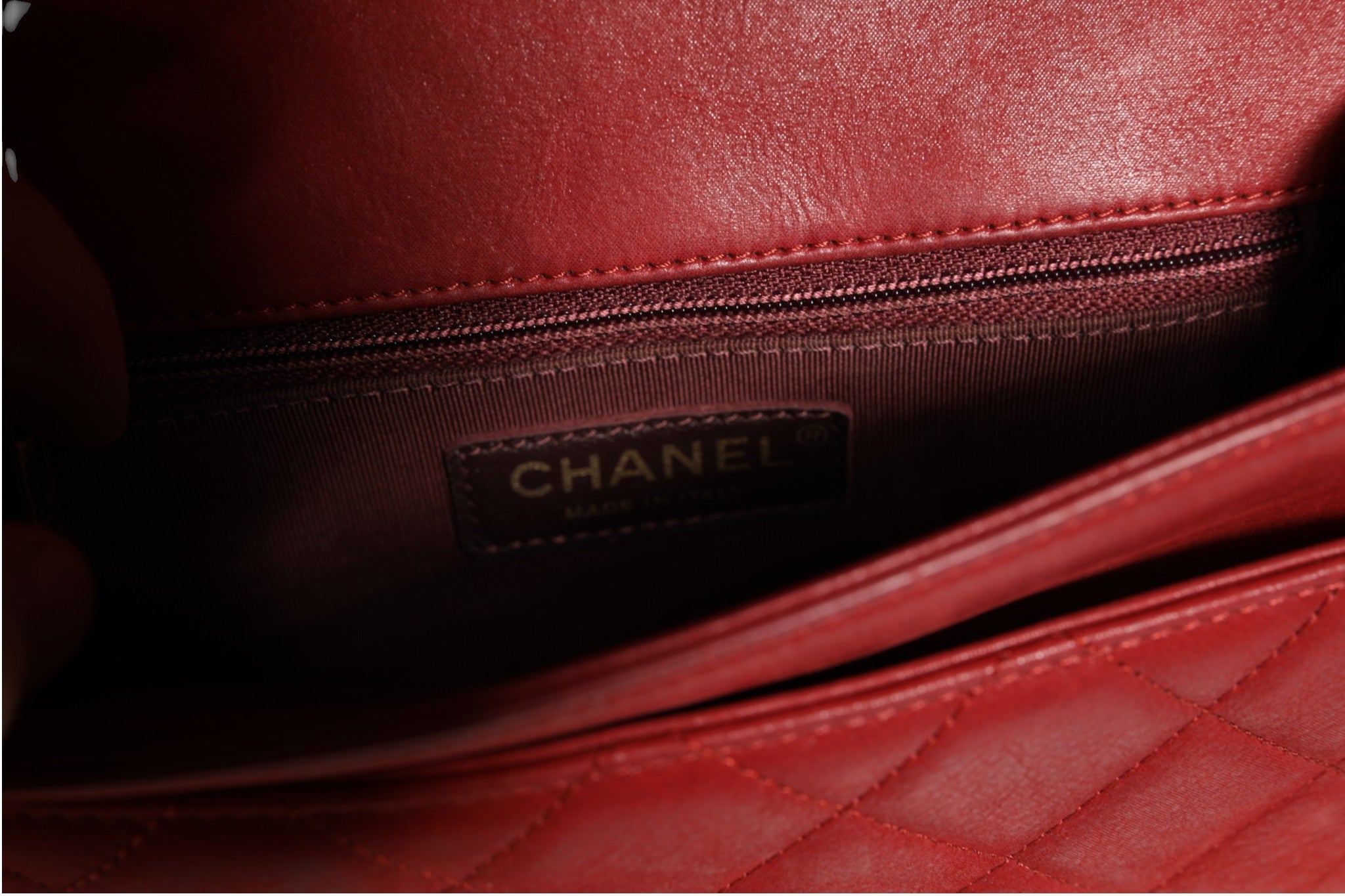 Chanel Mini Flap Bag Red Luxury Couture Elegance