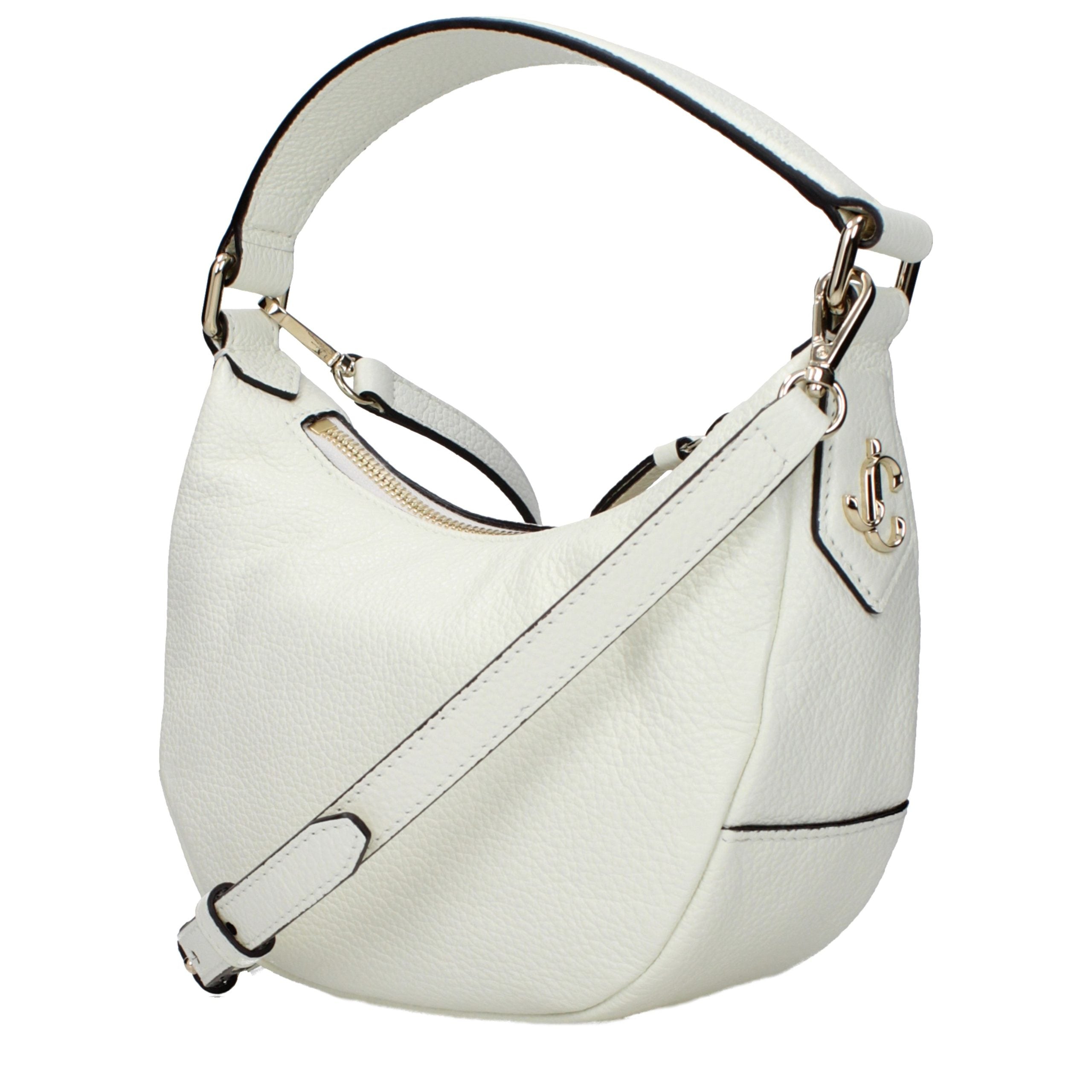 Elevate your elegance with the Jimmy Choo Beige Leather Handbag, a timeless masterpiece of artisanal luxury, blending exquisite craftsmanship with sophisticated versatility.