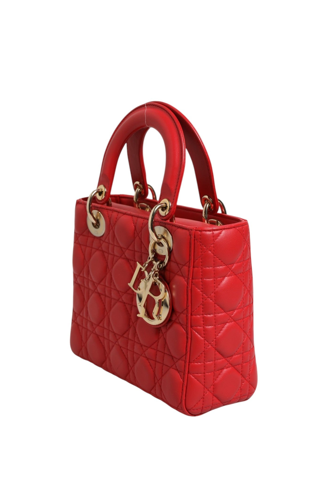Christian Dior Lady Dior Cannage Leather Handbag - Couture Elegance