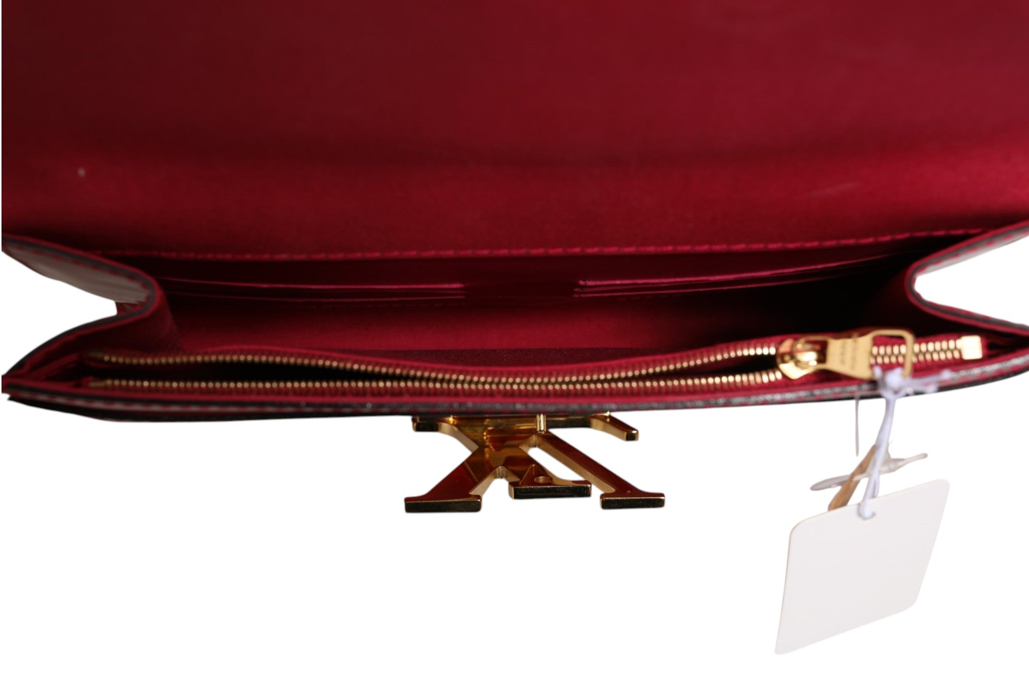 Indulge in the allure of the Louis Vuitton Louise PM Red Patent Leather Wallet On Chain, a masterpiece of luxury craftsmanship that embodies elegance and sophistication for the discerning connoisseur.