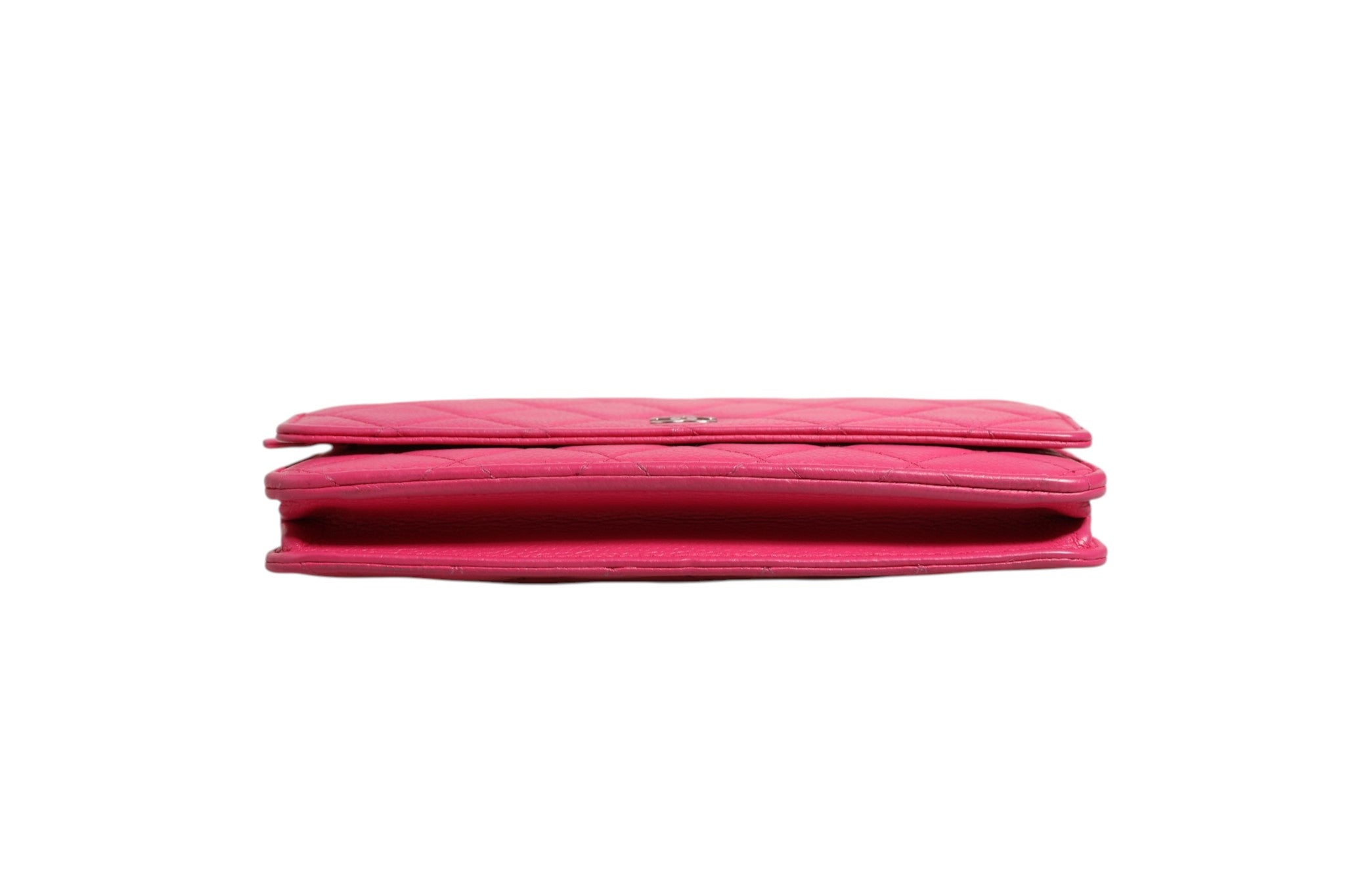 Chanel Pink Quilted Lambskin Wallet On Chain - Artisanal Luxury