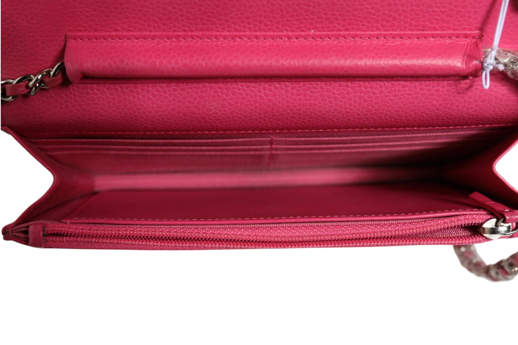 Chanel Pink Quilted Lambskin Wallet On Chain - Artisanal Luxury