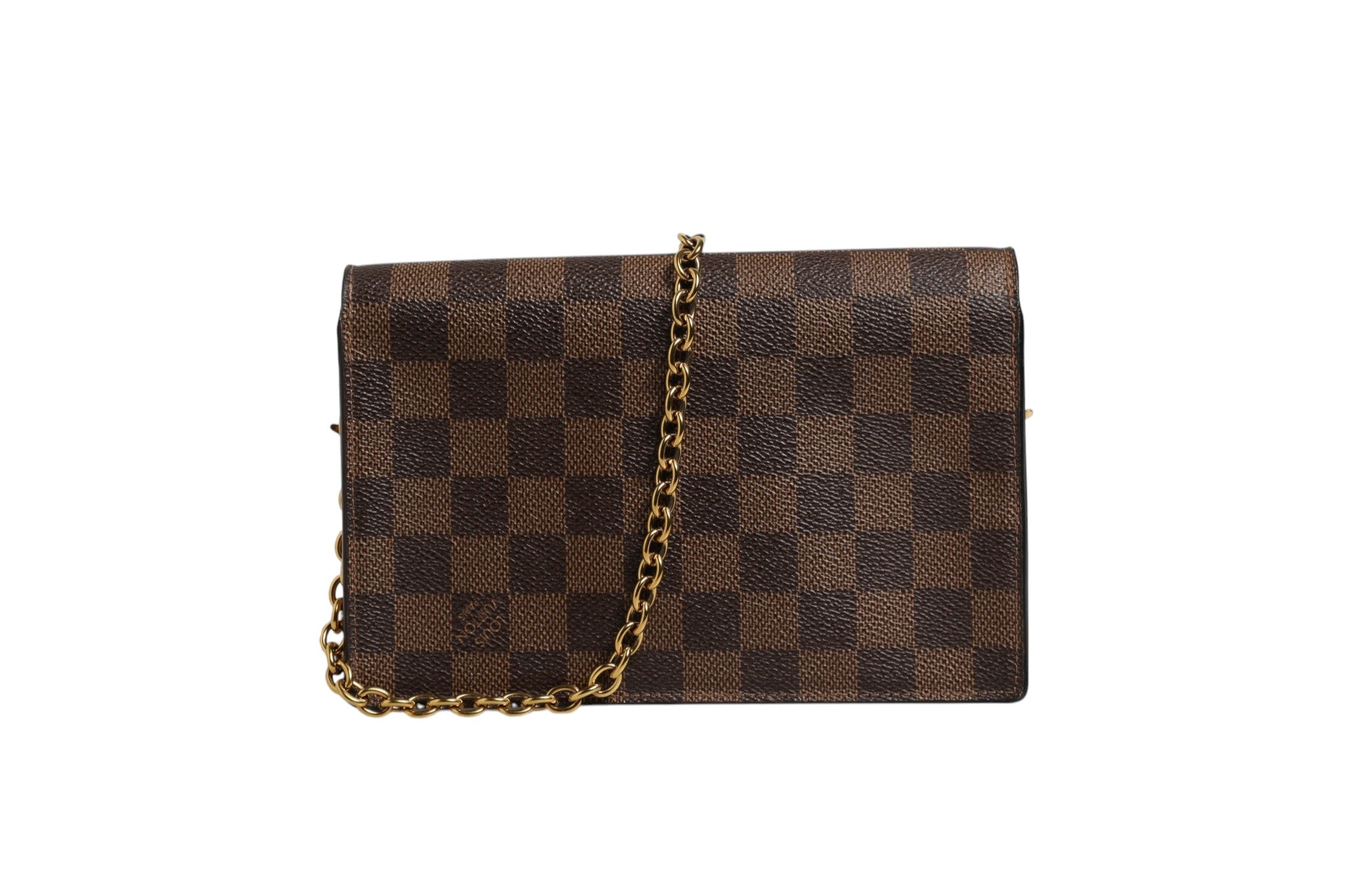 Indulge in the Louis Vuitton Damier Ebene Vavin Chain Wallet, where exquisite craftsmanship meets timeless elegance, perfect for those who embody refined luxury.