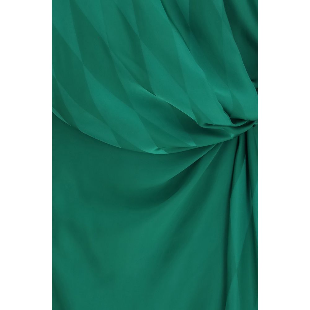 Elevate your wardrobe with the Versace Bicolor Silk Casual Dress, a masterpiece of silk craftsmanship that embodies refined luxury and sensual elegance.