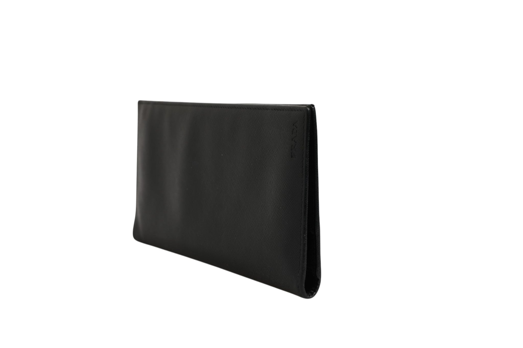 Elevate your elegance with the Prada Saffiano Leather Slim Card Holder Wallet, a timeless accessory crafted from luxurious Saffiano leather, perfect for discerning individuals.