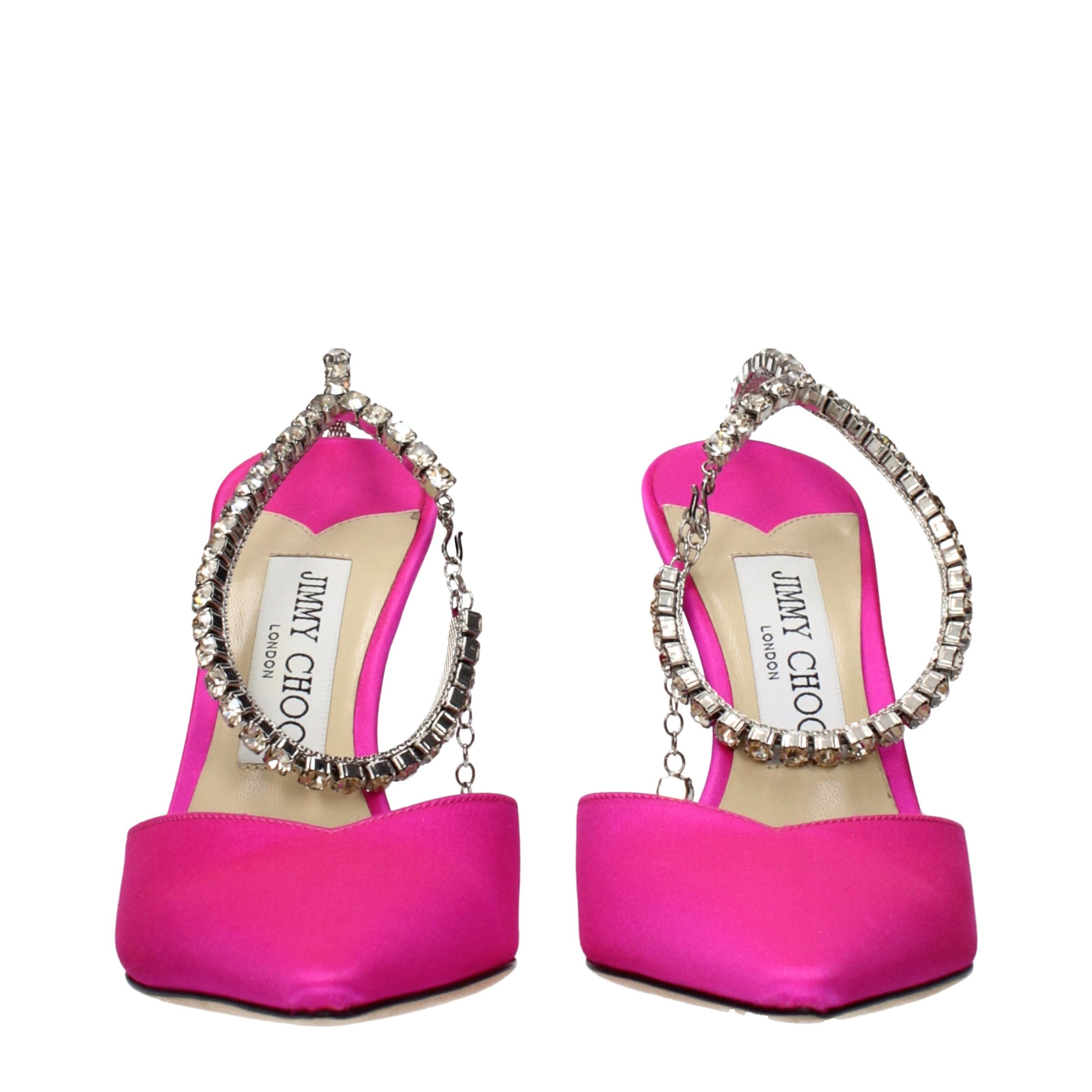 Experience the allure of Jimmy Choo Pink Satin Stiletto Heel Sandals, where exquisite craftsmanship meets timeless elegance, perfect for the discerning connoisseur.