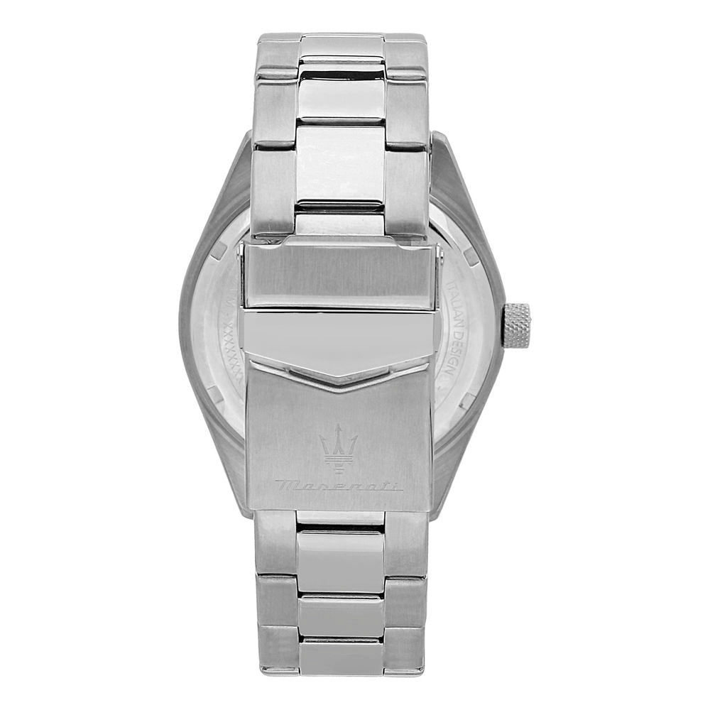 Maserati Silver Stainless Steel Dress Watch - Timeless Elegance