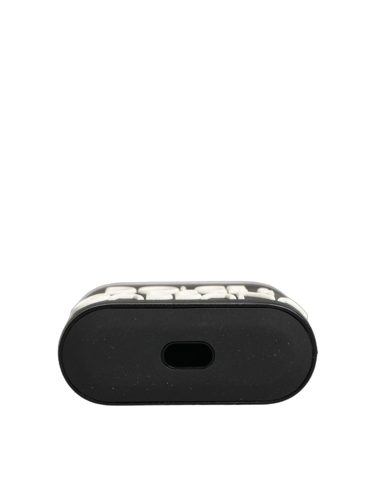 Dolce & Gabbana Black PVC Embossed Logo Airpods Case