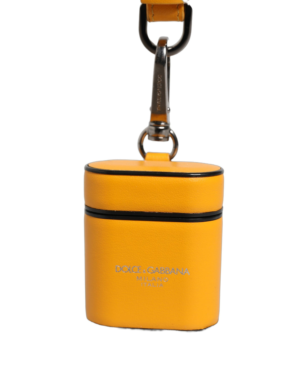 Dolce & Gabbana Yellow Calf Leather AirPods Case - Luxury Accessory