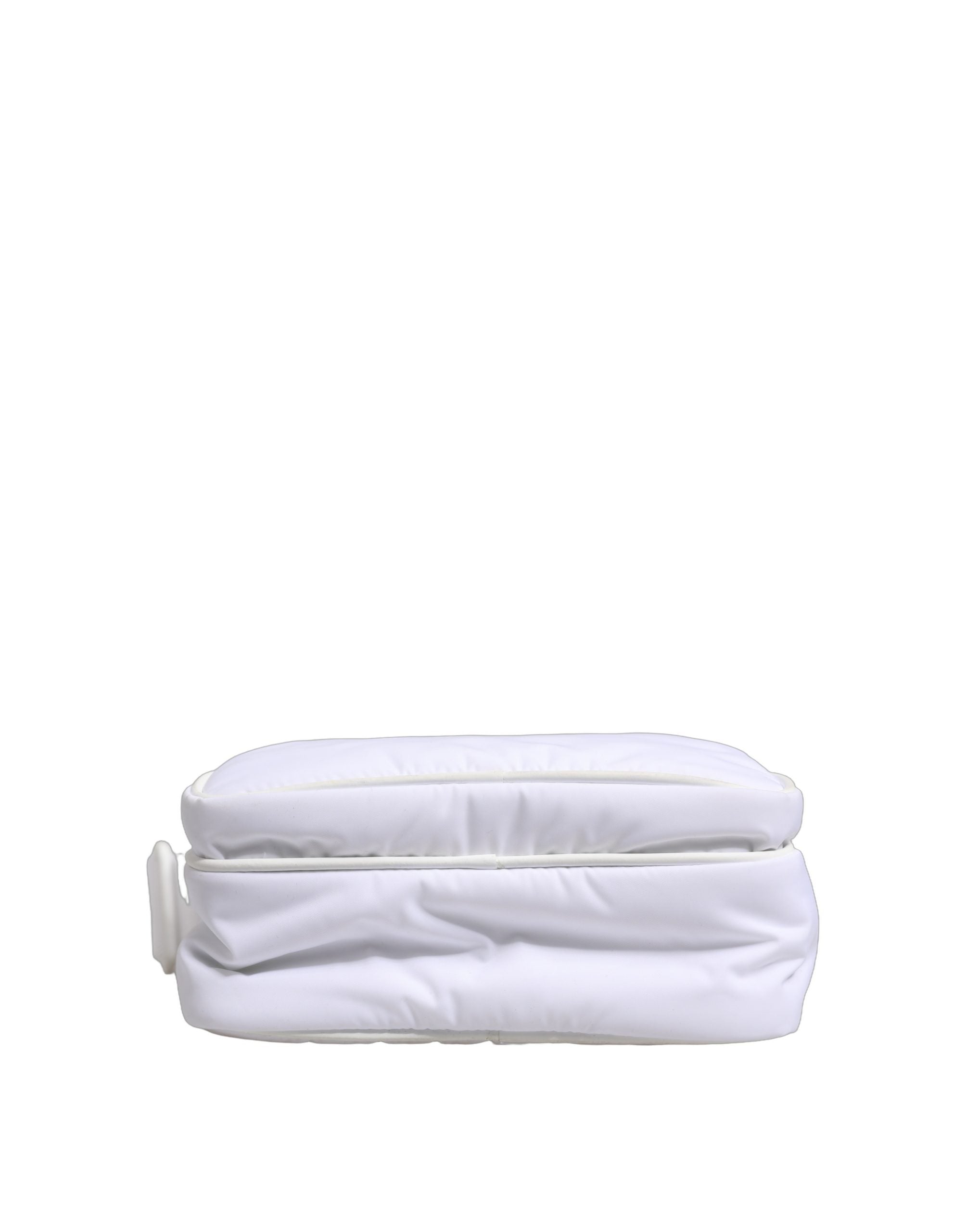 Dolce & Gabbana White Logo Plaque Crossbody Bag - Artisanal Luxury