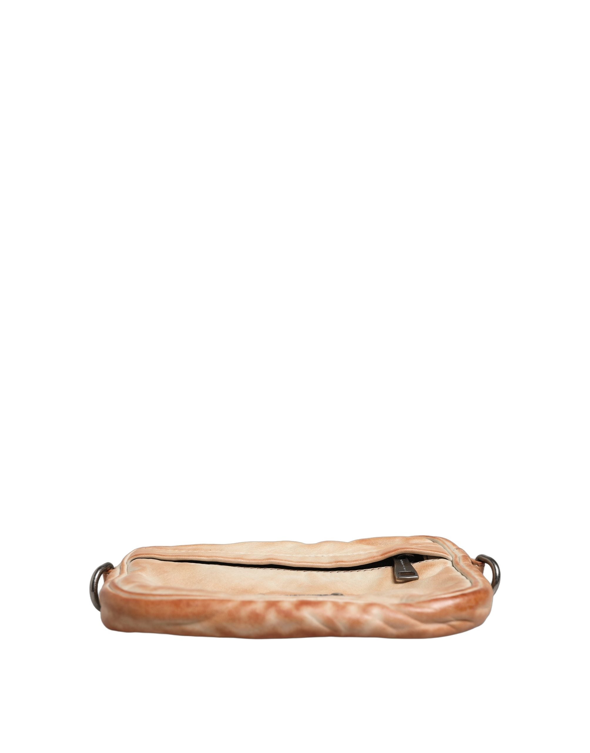 Dolce & Gabbana Beige Vintage Leather Shoulder Bag - Luxury Redefined