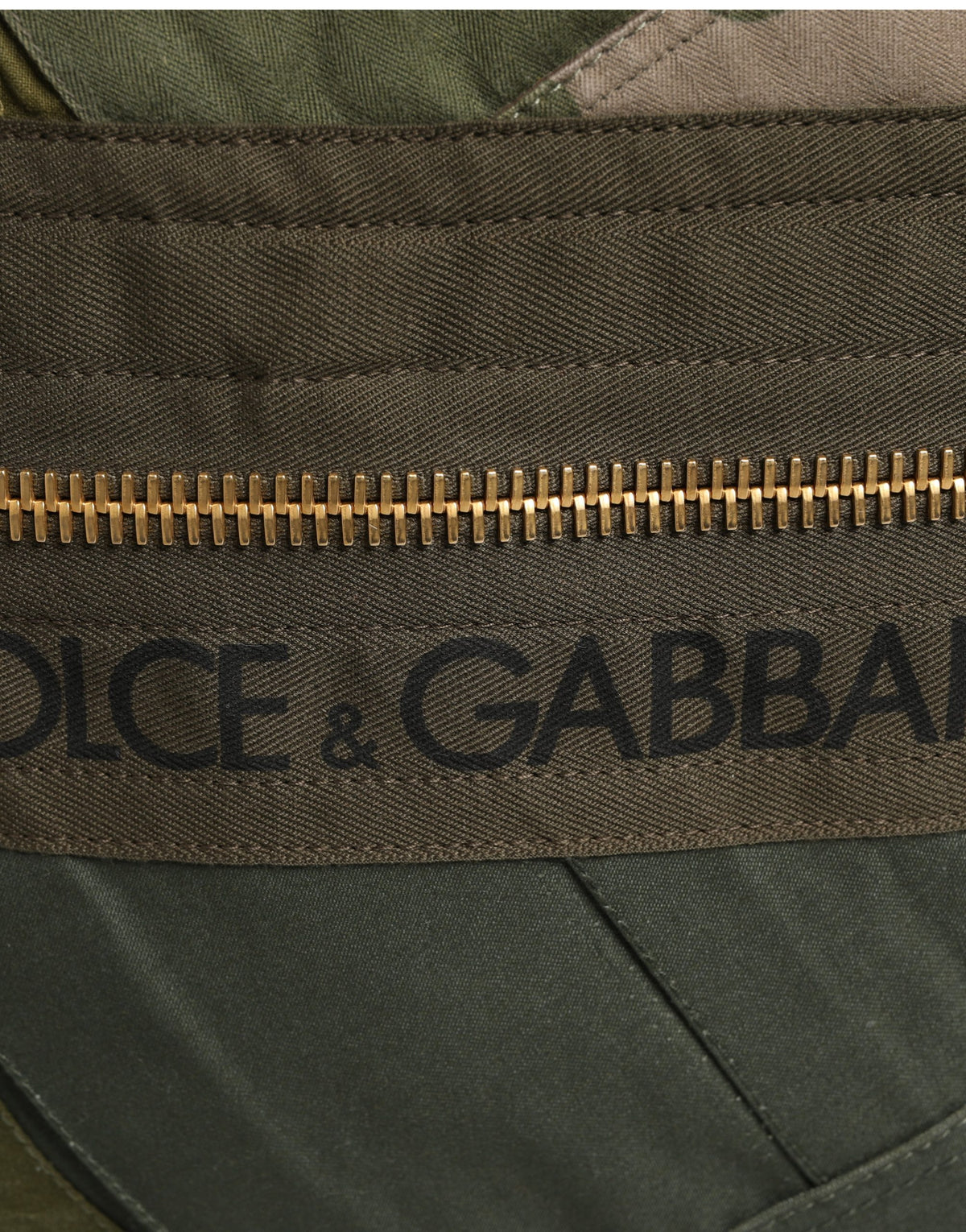 Dolce & Gabbana Military Green Patchwork Rucksack - Artisanal Luxury
