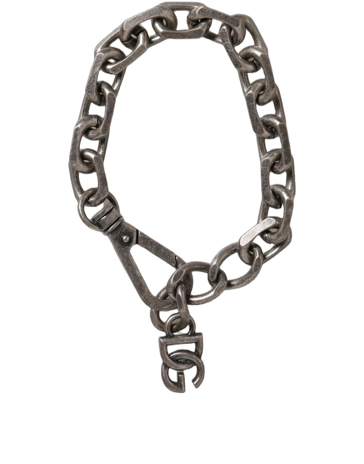 Dolce & Gabbana Silver Tone Chain Link Bracelet - Timeless Elegance