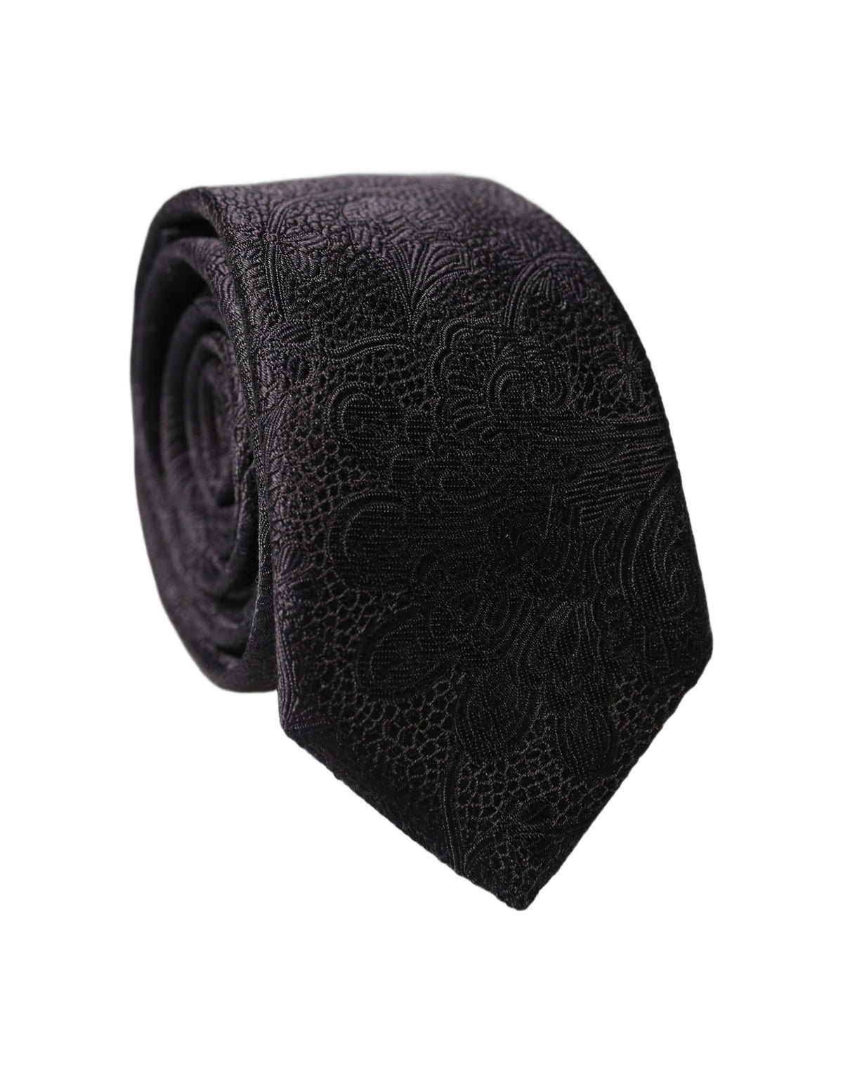 Dolce & Gabbana Black Silk Necktie - Timeless Italian Elegance