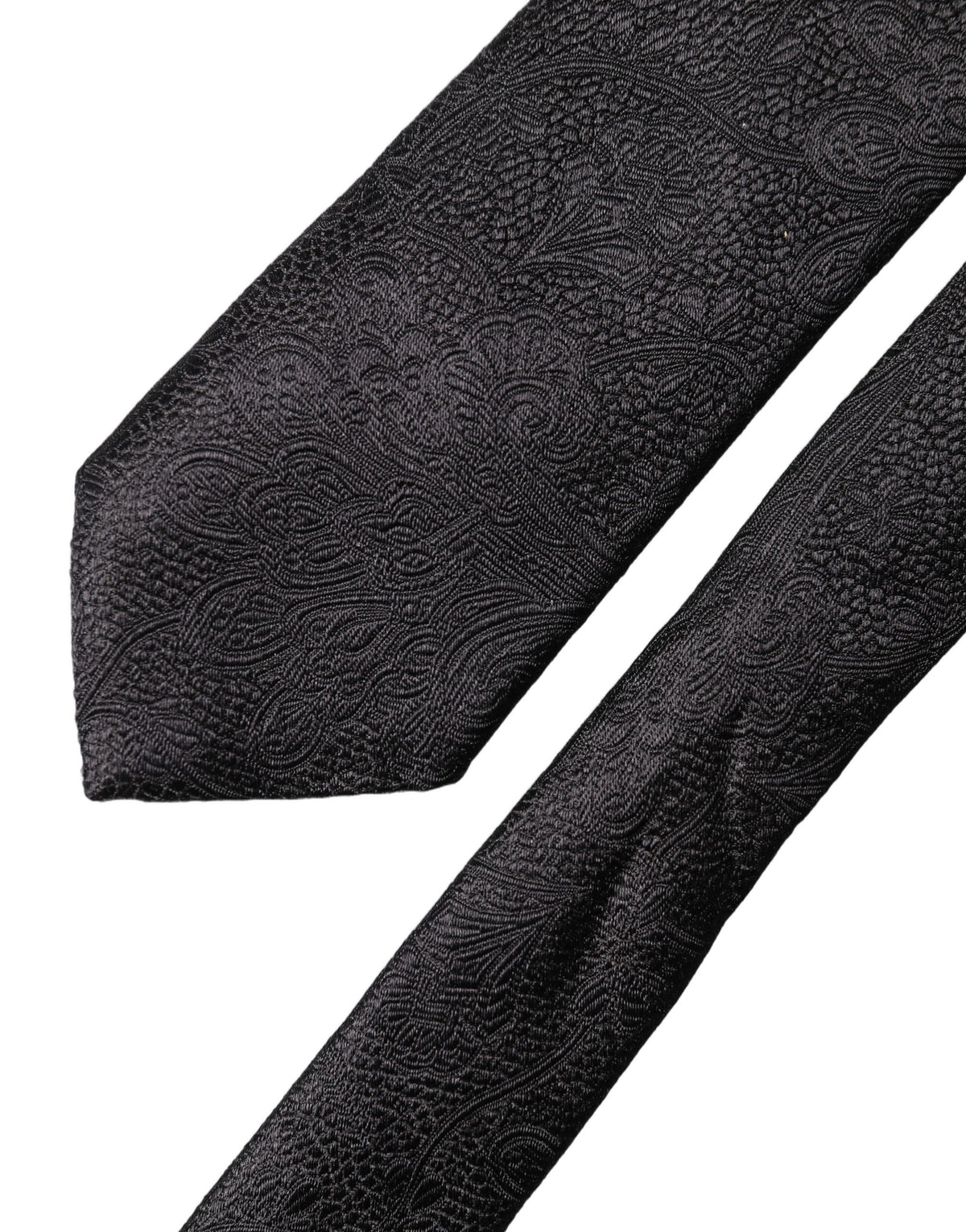 Dolce & Gabbana Black Silk Necktie - Timeless Italian Elegance