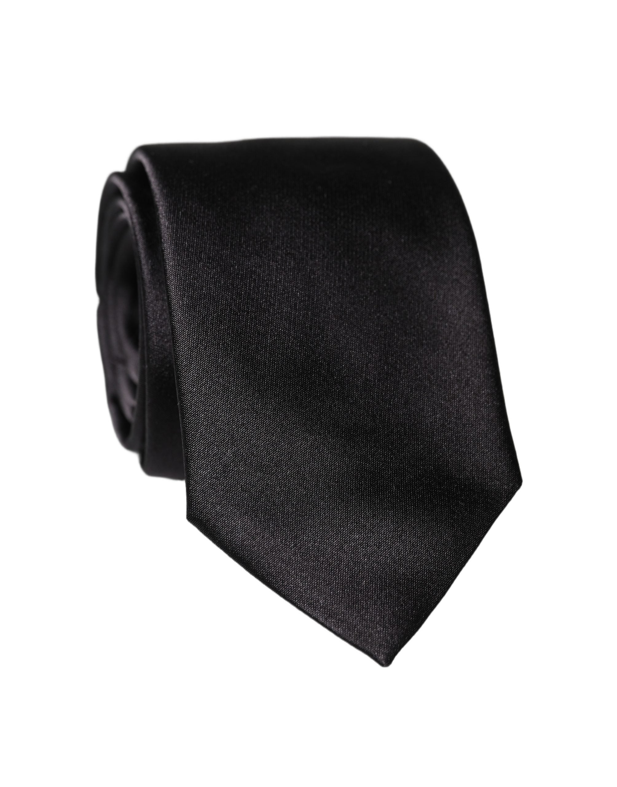 Dolce & Gabbana Black Silk Necktie - Timeless Italian Elegance