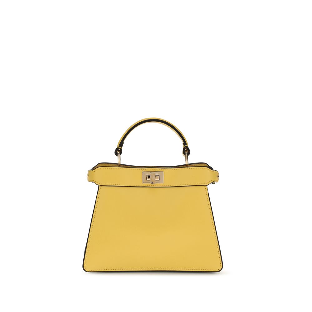 Elevate your style with the Fendi Bicolor Calf Leather Bos Taurus Handbag, a masterpiece of luxurious craftsmanship and timeless elegance, perfect for any sophisticated occasion.