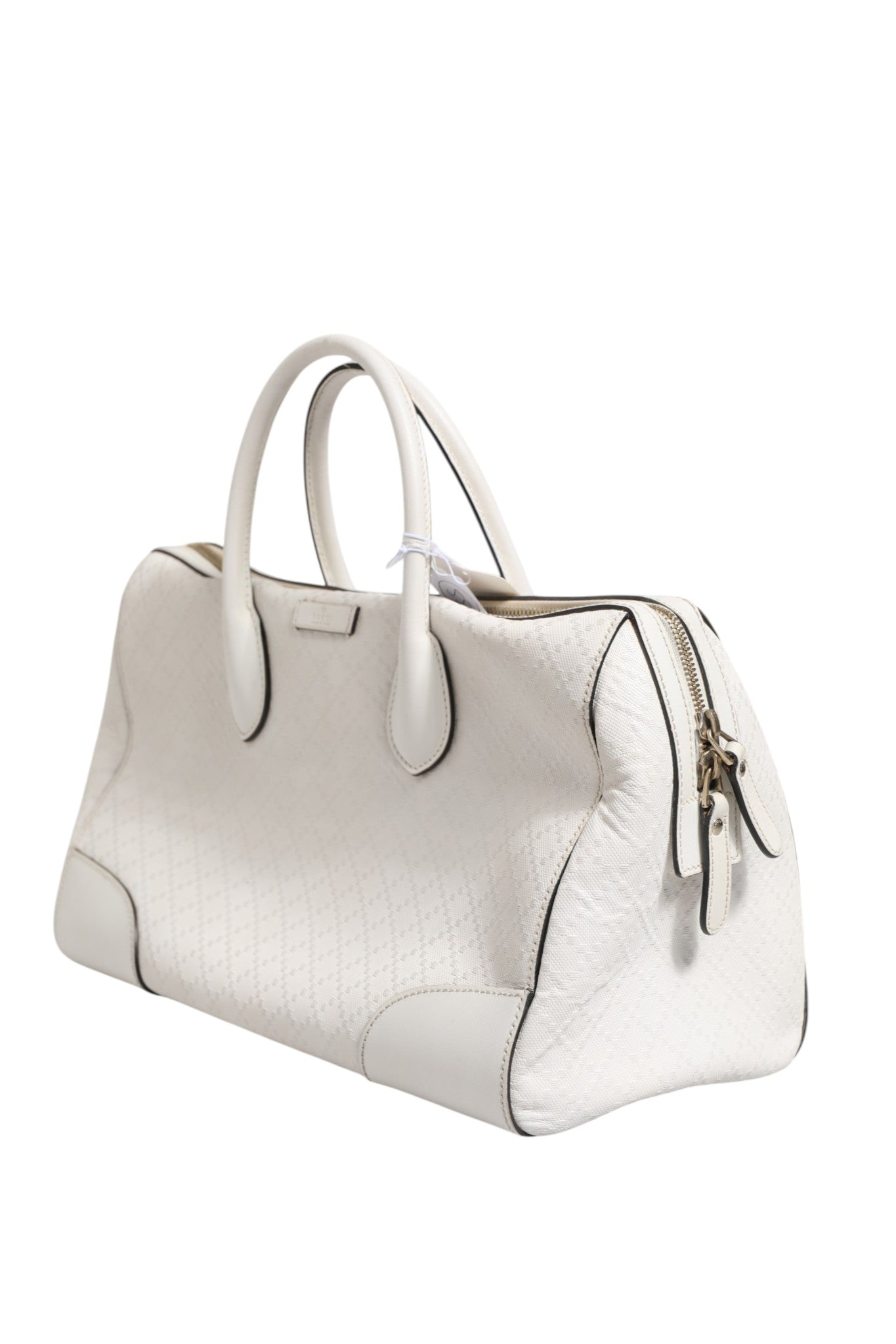 Experience the exquisite allure of the Gucci Medium Diamante Leather Boston Bag, a timeless masterpiece that embodies luxury and sophistication for every occasion.