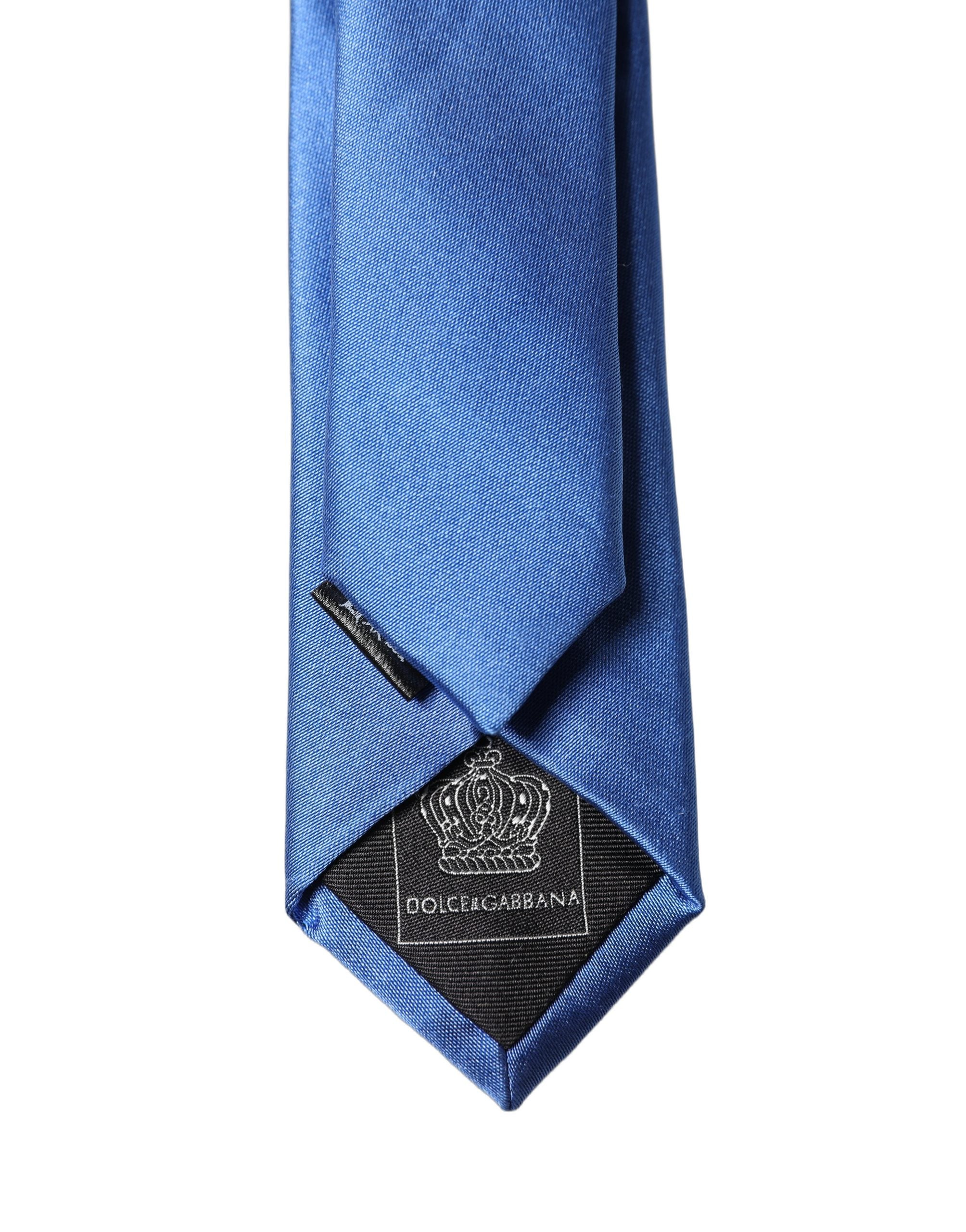 Dolce & Gabbana Blue Silk Necktie - Timeless Italian Elegance