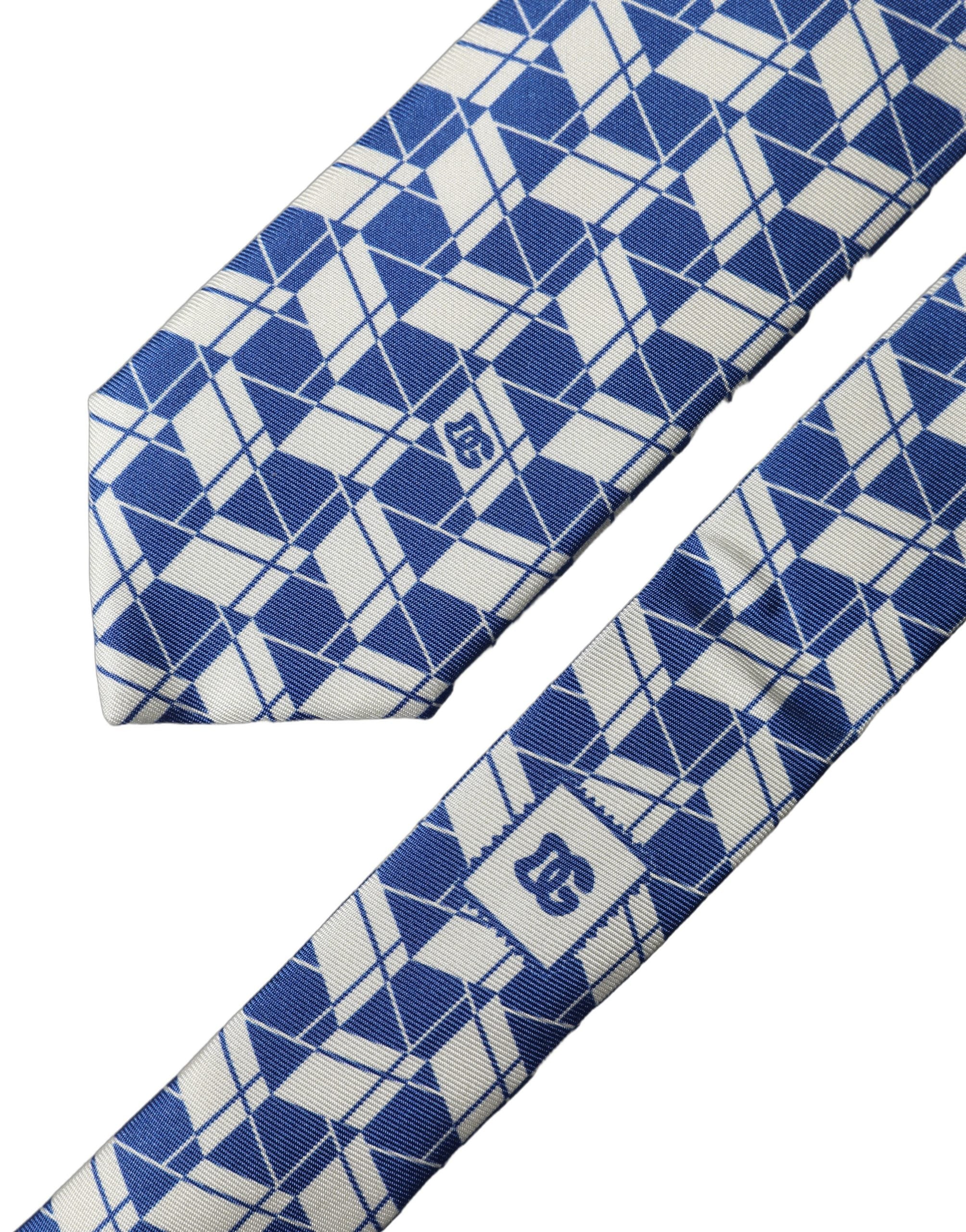 Dolce & Gabbana Geometric Silk Necktie - Timeless Italian Elegance