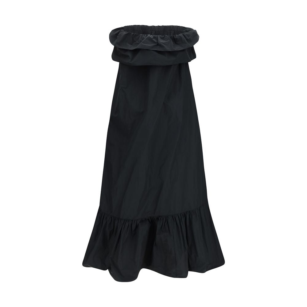Elevate your wardrobe with the Saint Laurent Black Polyester Casual Dress, a masterpiece of fluid elegance and artisanal craftsmanship, perfect for any sophisticated occasion.