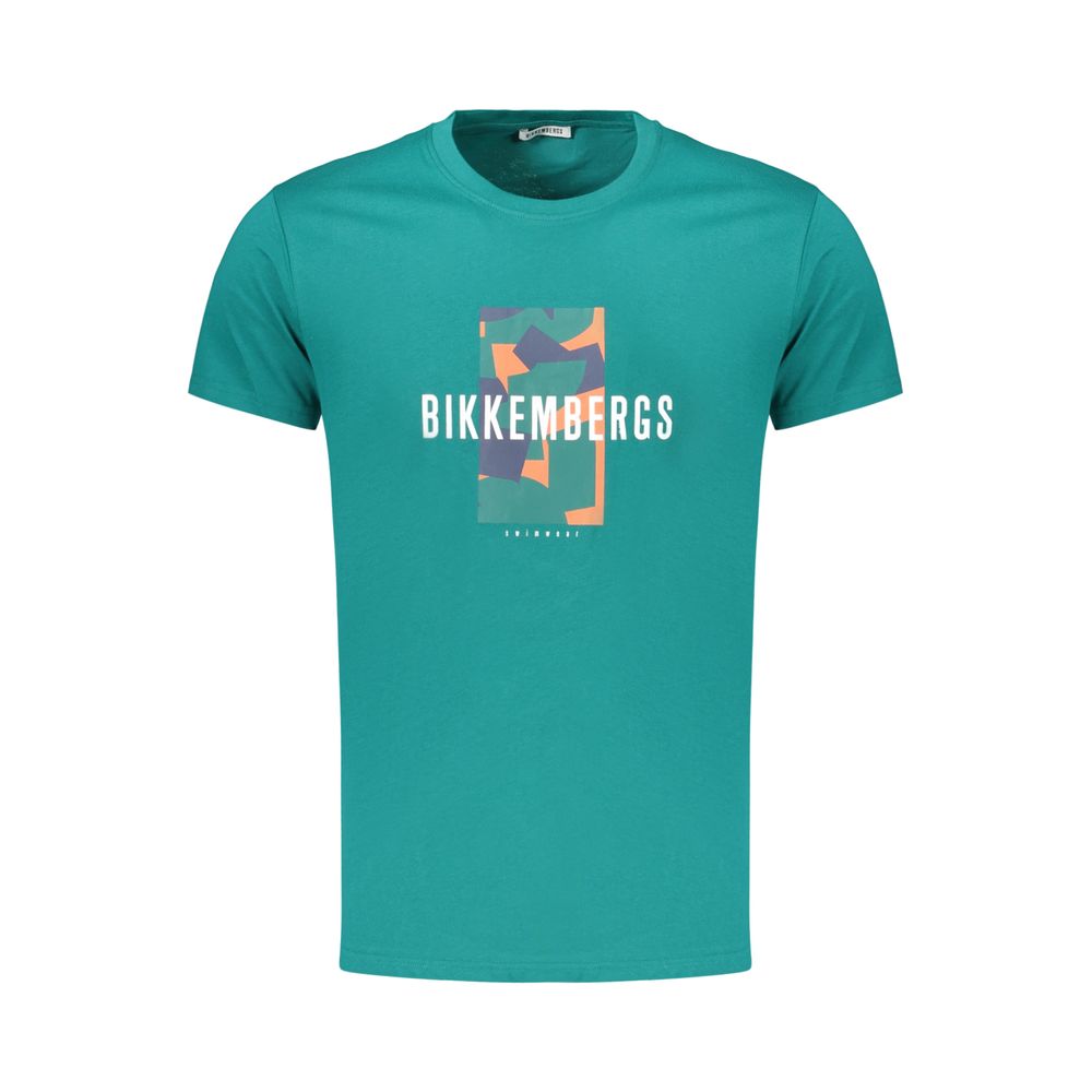 Bikkembergs Green Cotton T-Shirt