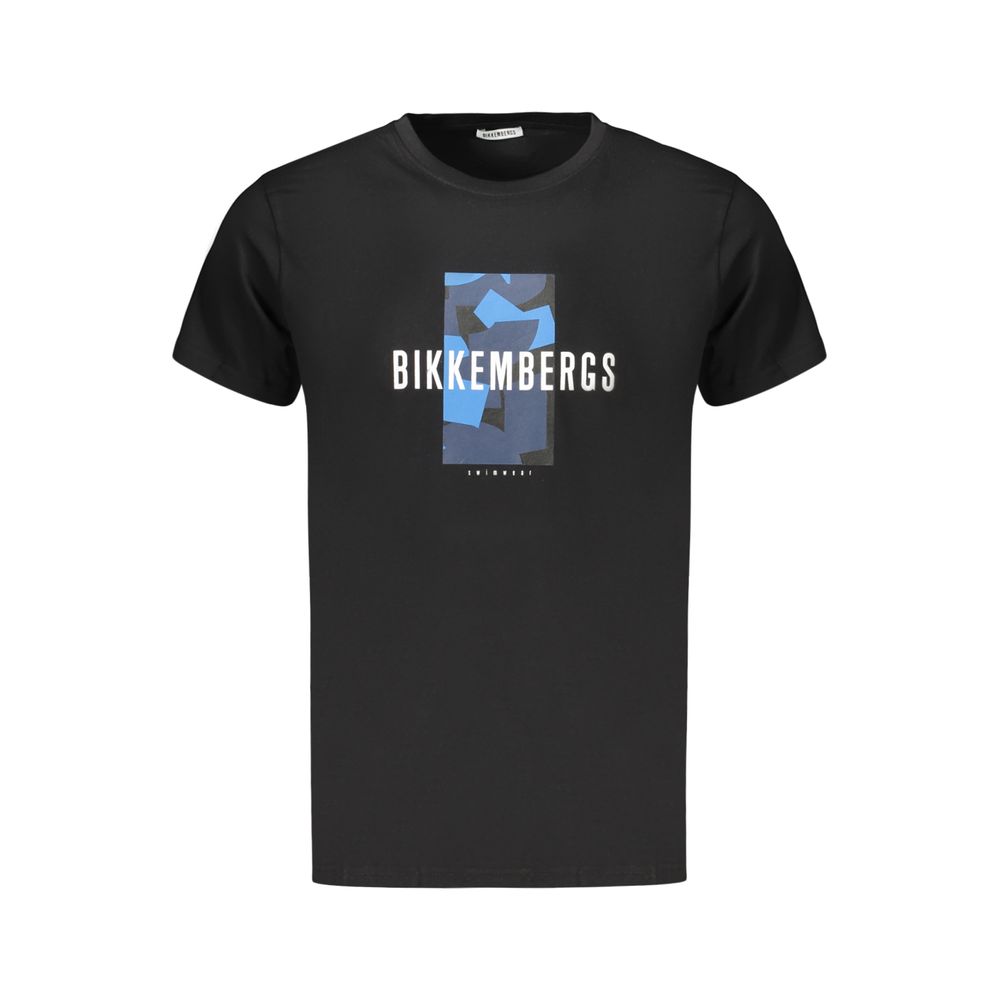 Bikkembergs Black Cotton T-Shirt - Artisanal Luxury Essential