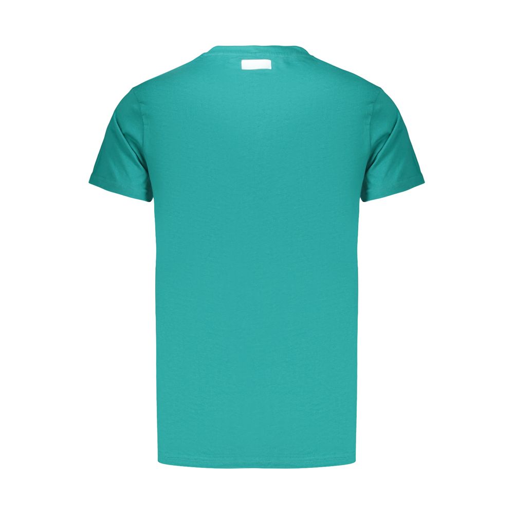 Bikkembergs Green Cotton T-Shirt - Designer Couture Elegance