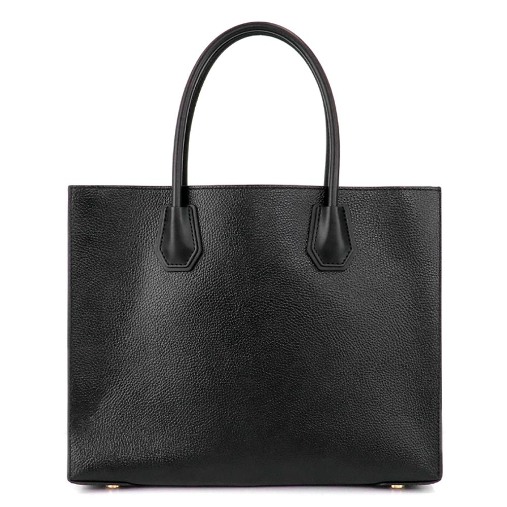 Elevate your style with the Michael Kors Black Fur Handbag from the Mercer Core Collection, a luxurious statement piece crafted for the discerning individual.