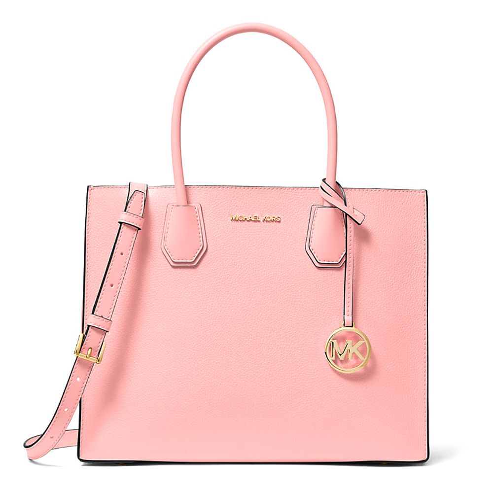 Elevate your style with the Michael Kors Multicolor Fur Handbag from the Mercer collection, a luxurious fusion of sumptuous fur and sophisticated design.