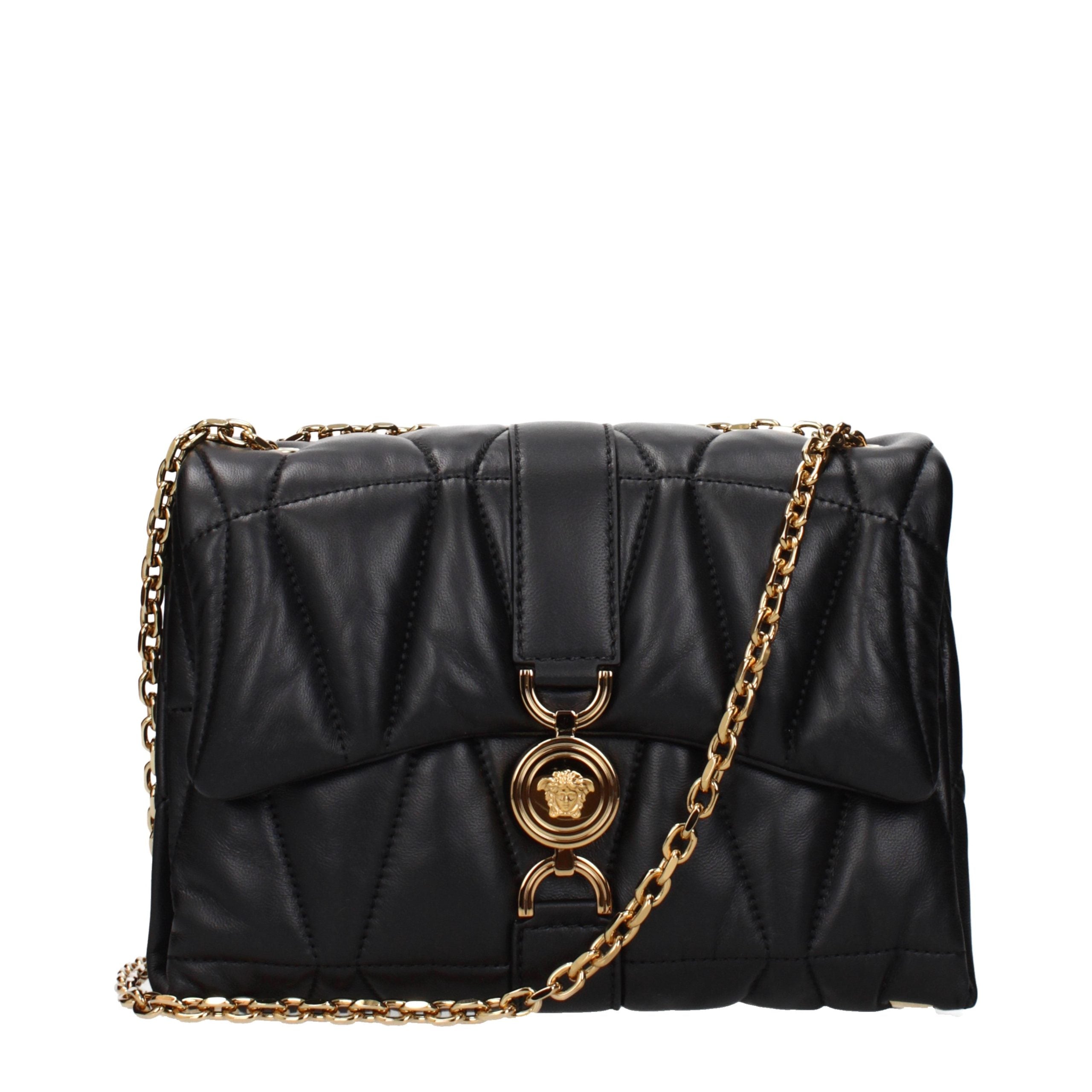 Discover the Versace Black Leather Shoulder Bag, a timeless accessory that embodies luxury and sophistication, perfect for the discerning individual who values elegance.