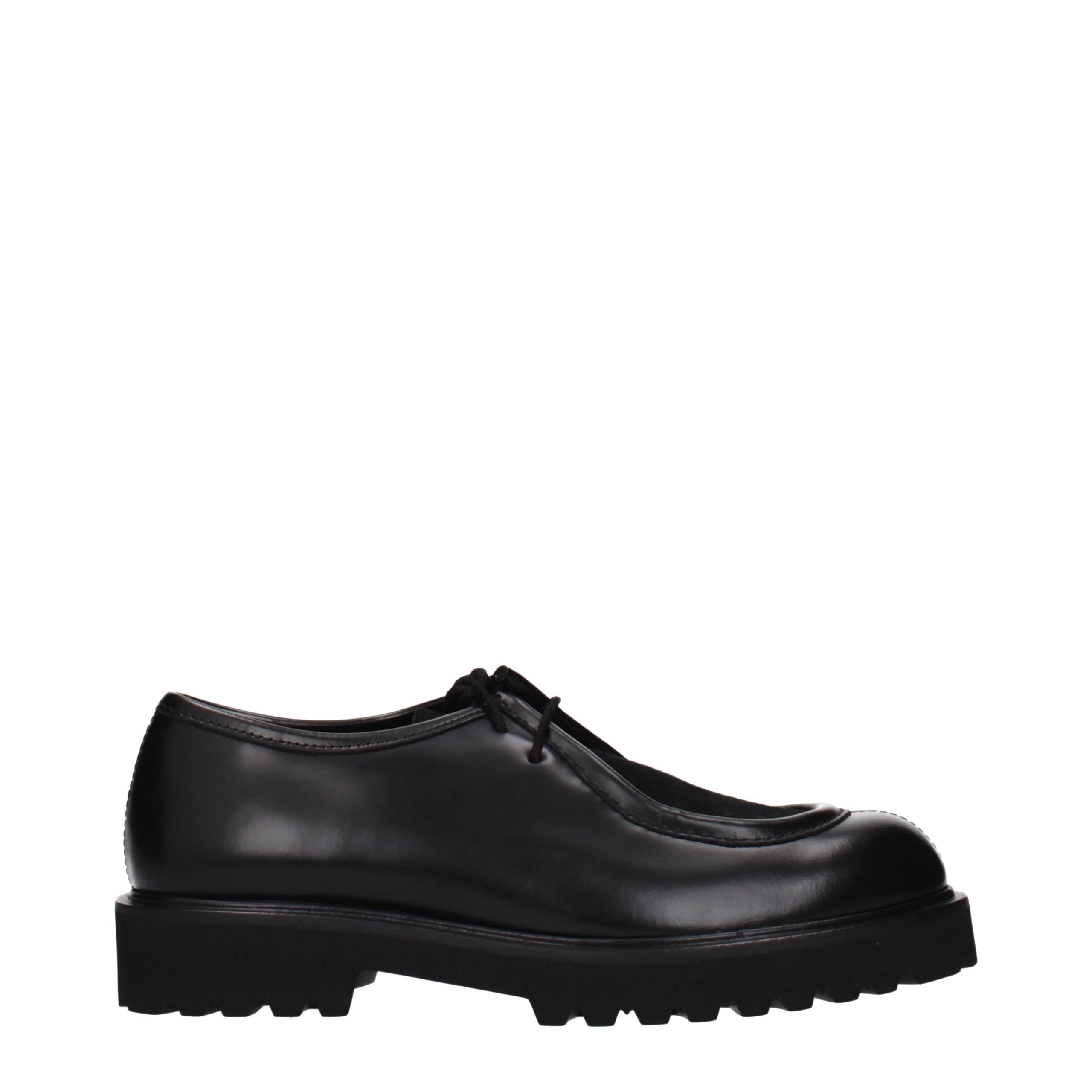Elevate your style with Max Mara Black Leather Oxfords and Derbies, where exquisite craftsmanship meets timeless elegance, perfect for the discerning individual.
