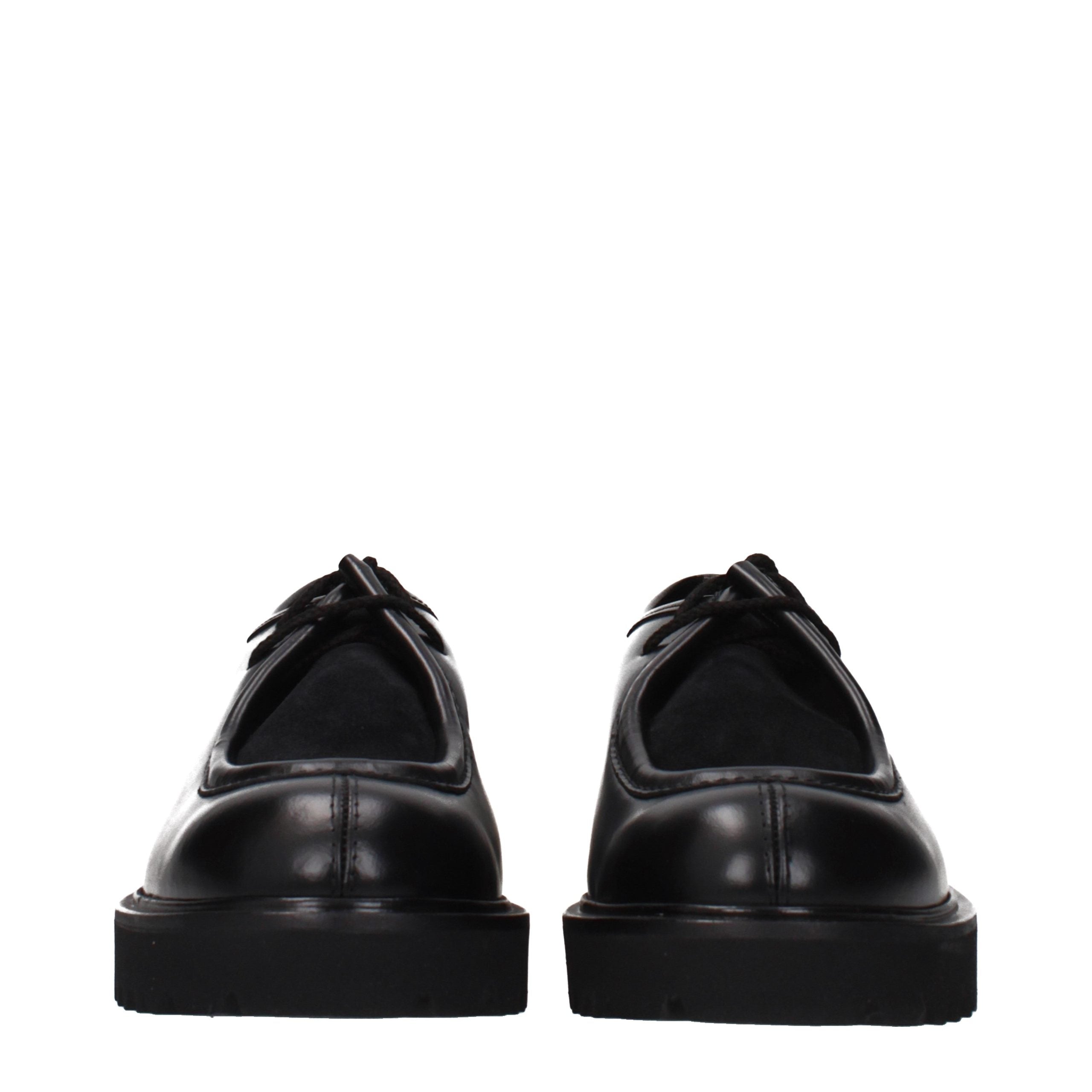 Elevate your style with Max Mara Black Leather Oxfords and Derbies, where exquisite craftsmanship meets timeless elegance, perfect for the discerning individual.