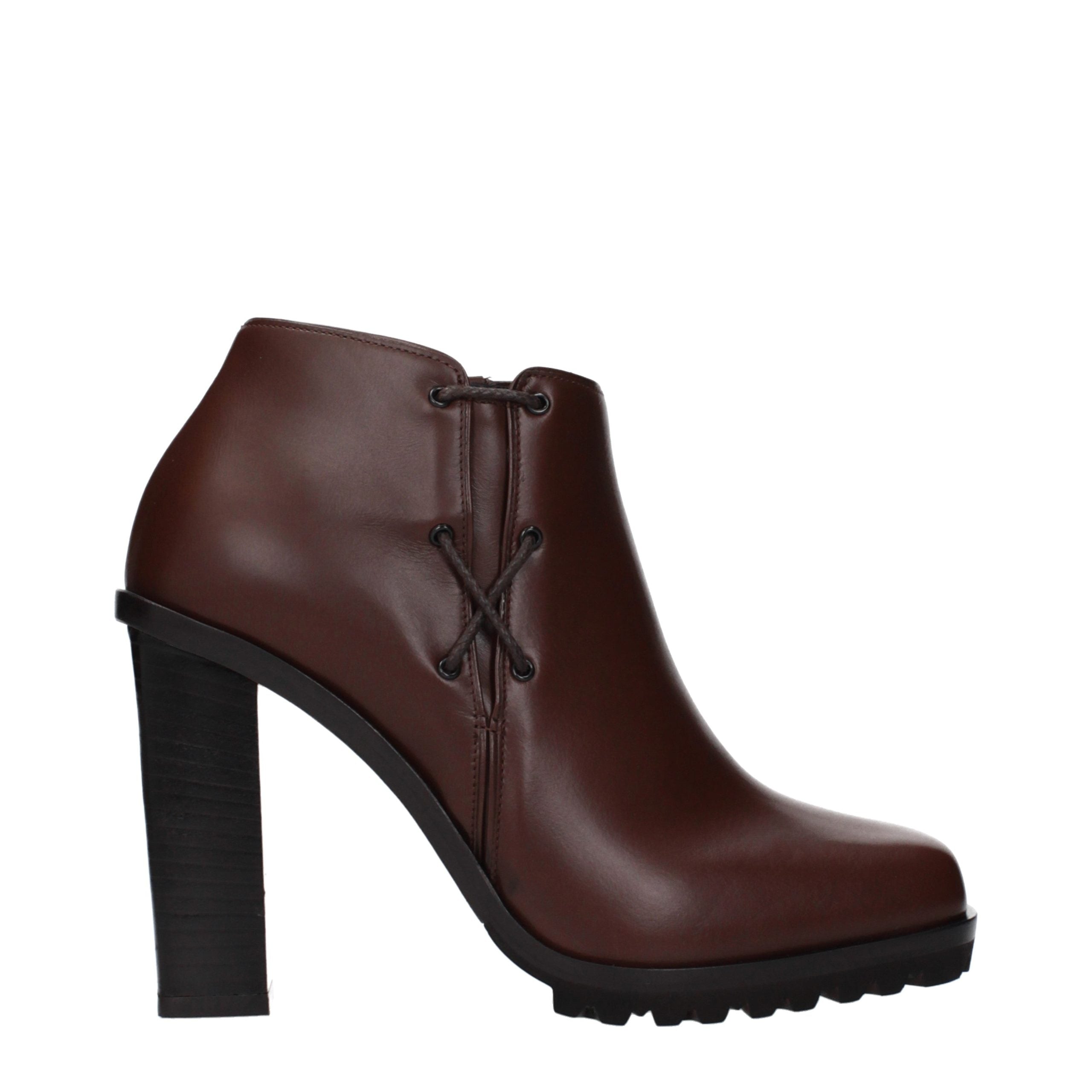 Indulge in the exquisite allure of Max Mara Brown Leather Ankle Boots, where Italian craftsmanship meets timeless elegance, elevating your refined wardrobe effortlessly.